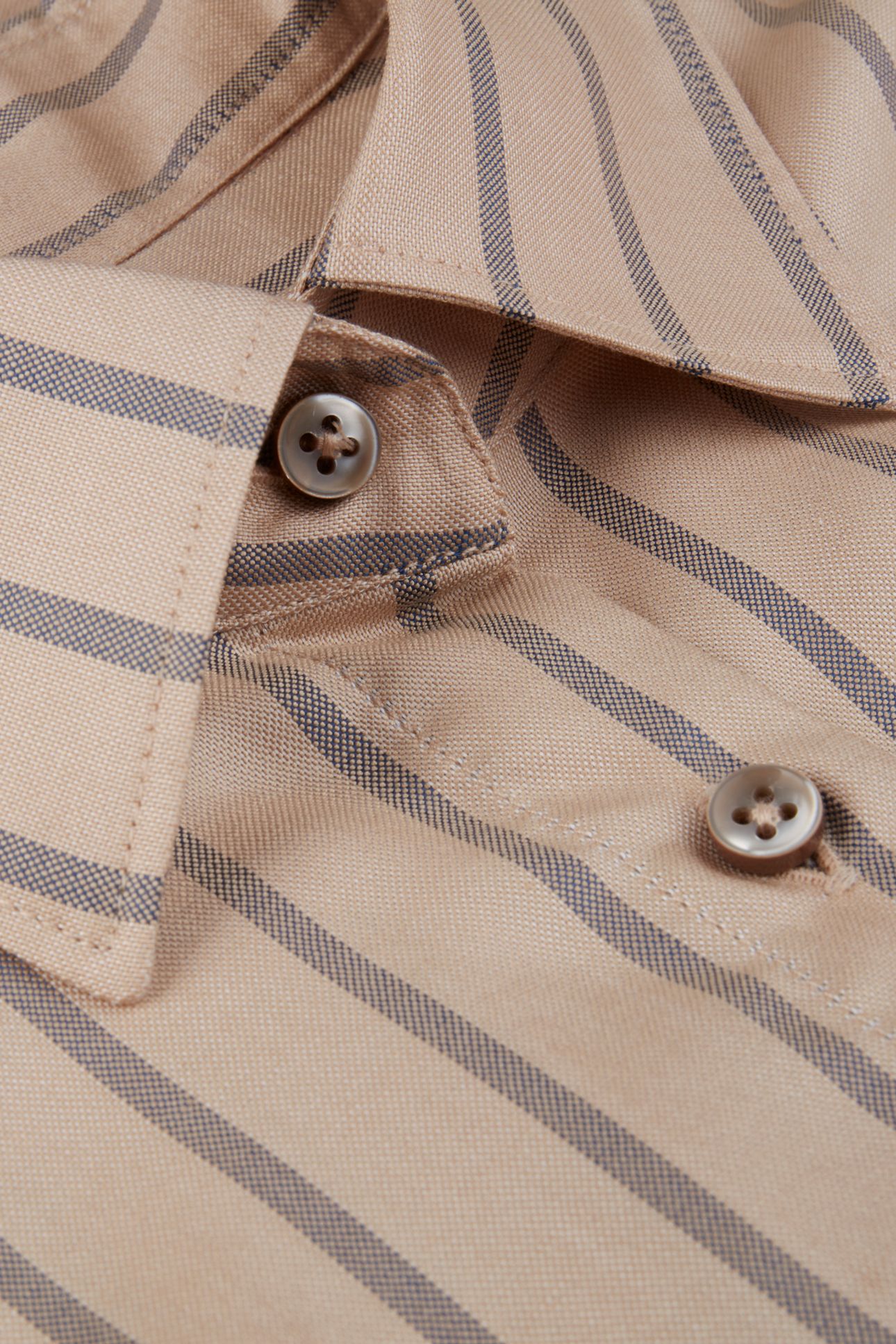 DINA SHIRT, LONG BEIGE STRIPE 4