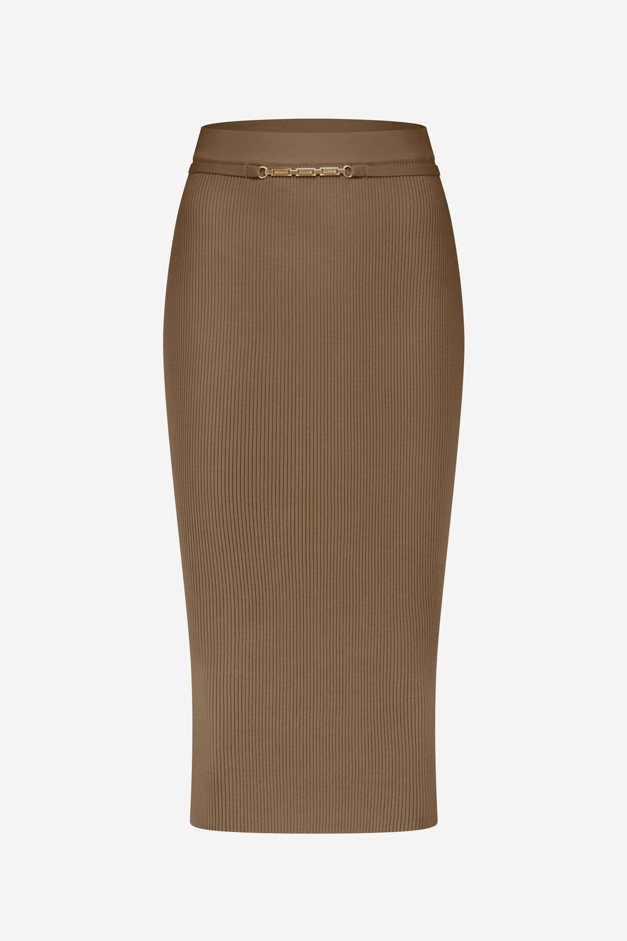 KOCHI MIDI SKIRT OAKED WOOD 2
