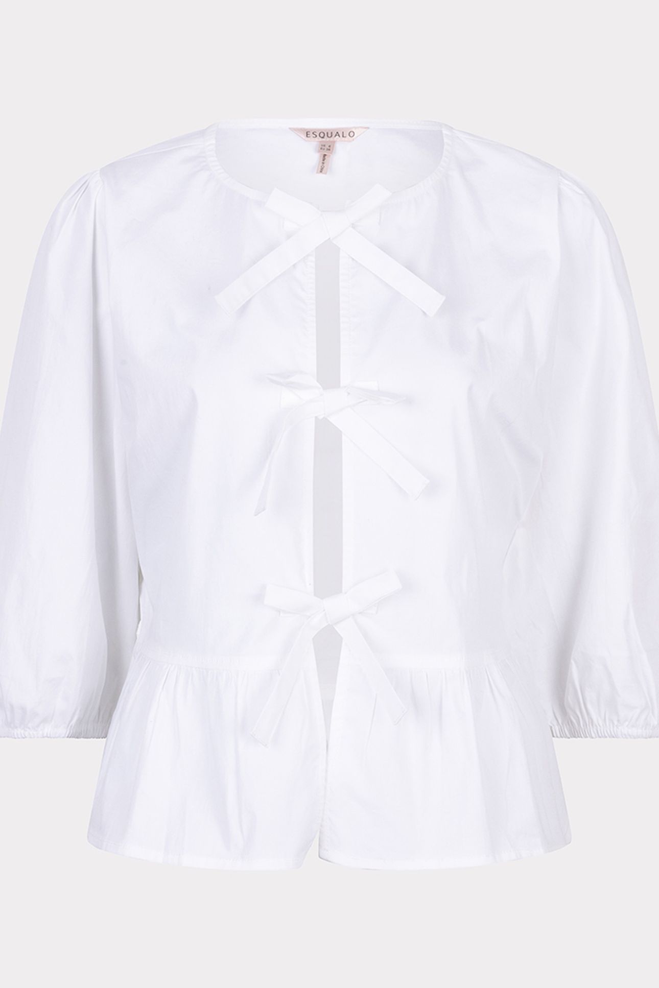BLOUSE PEPLUM POPLIN OFF WHITE 4