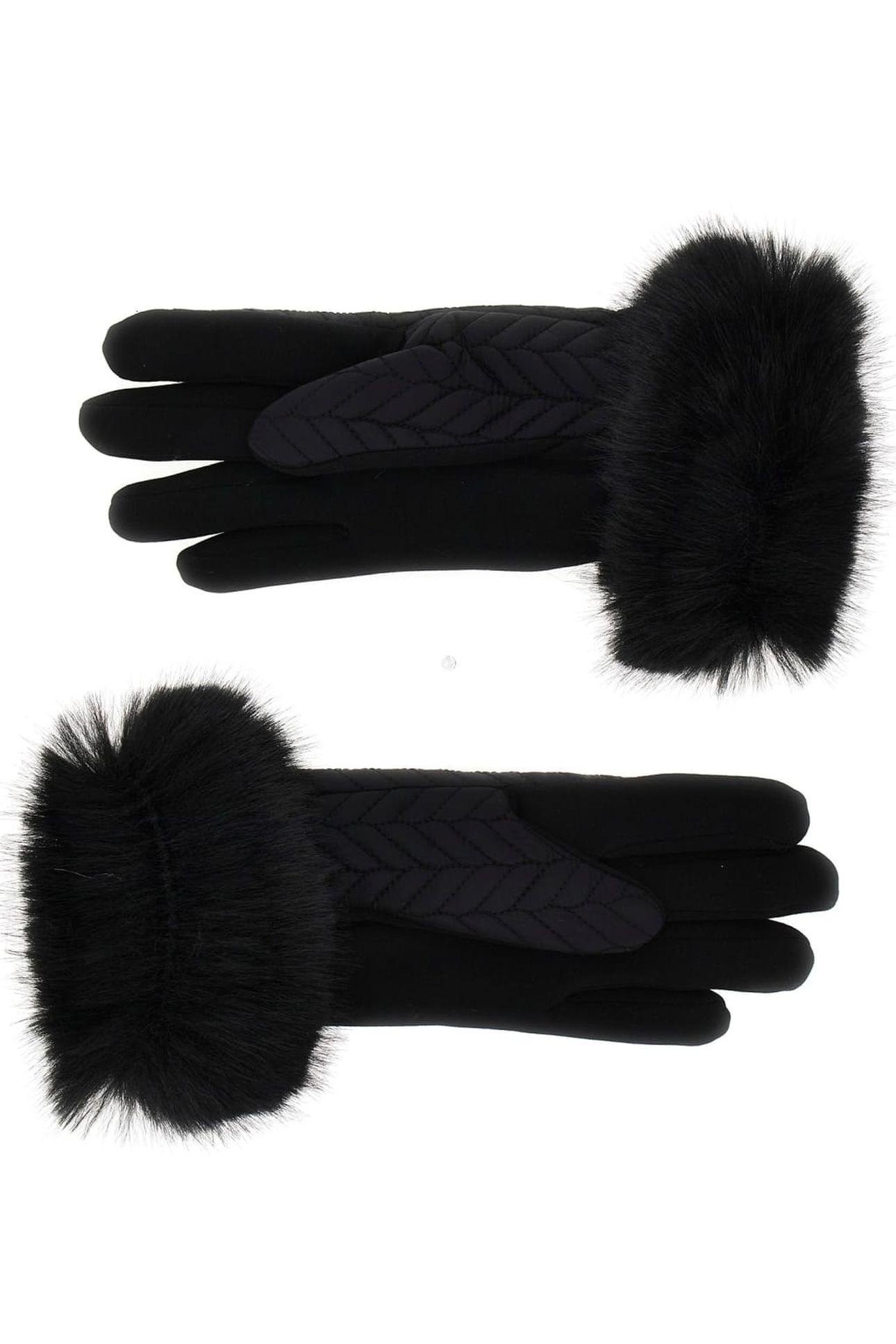 IRIEL STITCHED GLOVE JET BLACK A996 1