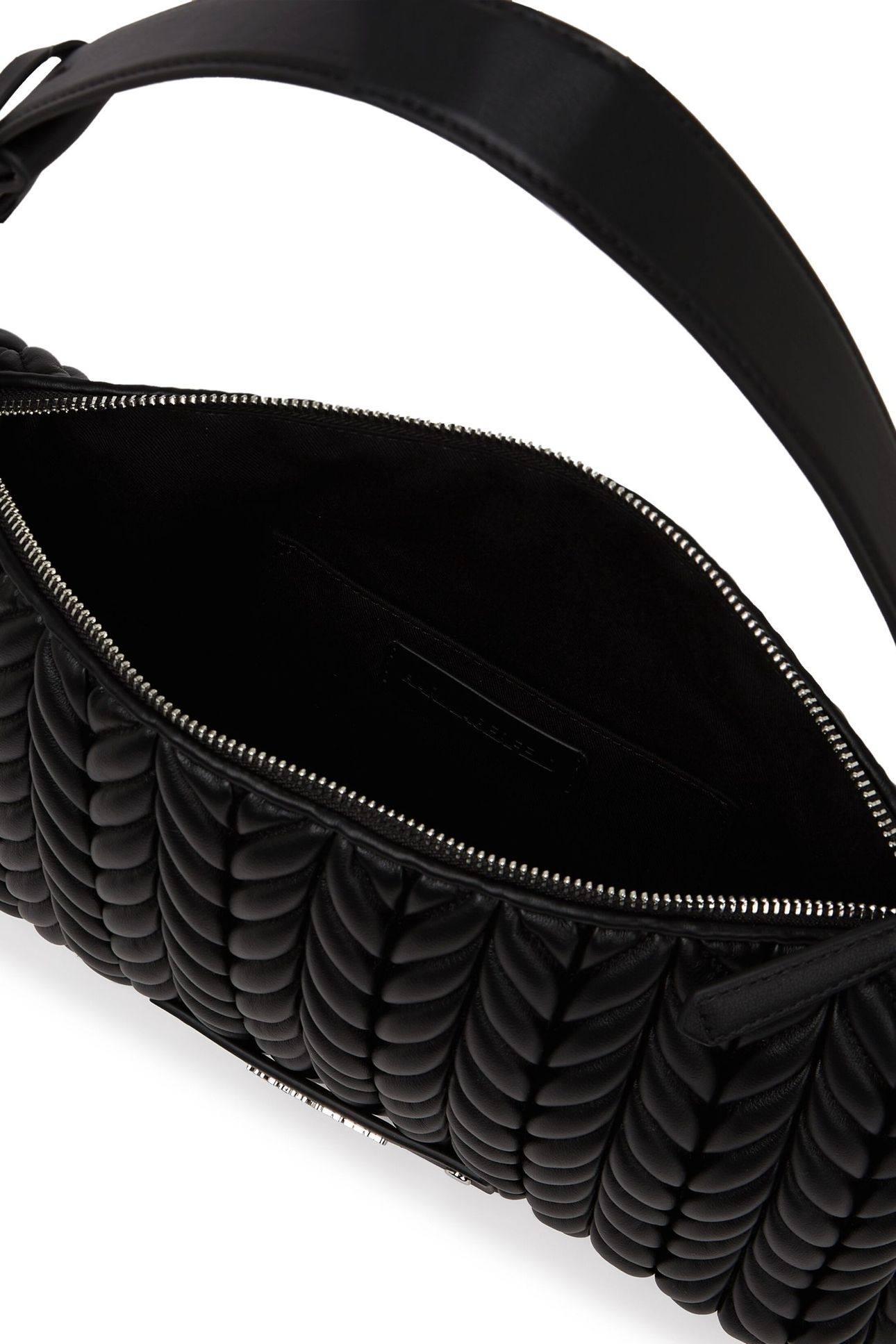 K/WEAVE MEDIUM SHOULDER BAG BLACK-NICKEL 5