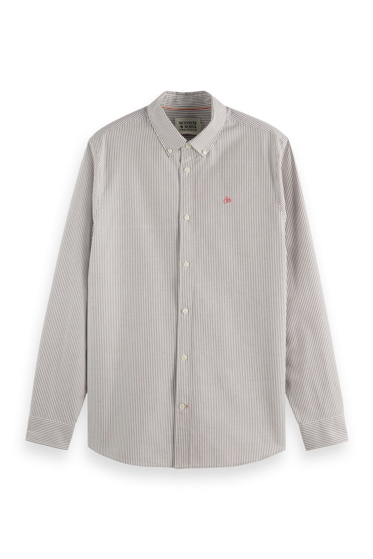 STRIPED REGULAR-FIT OXFORD SHIRT SOFT SILT STRIPE 1