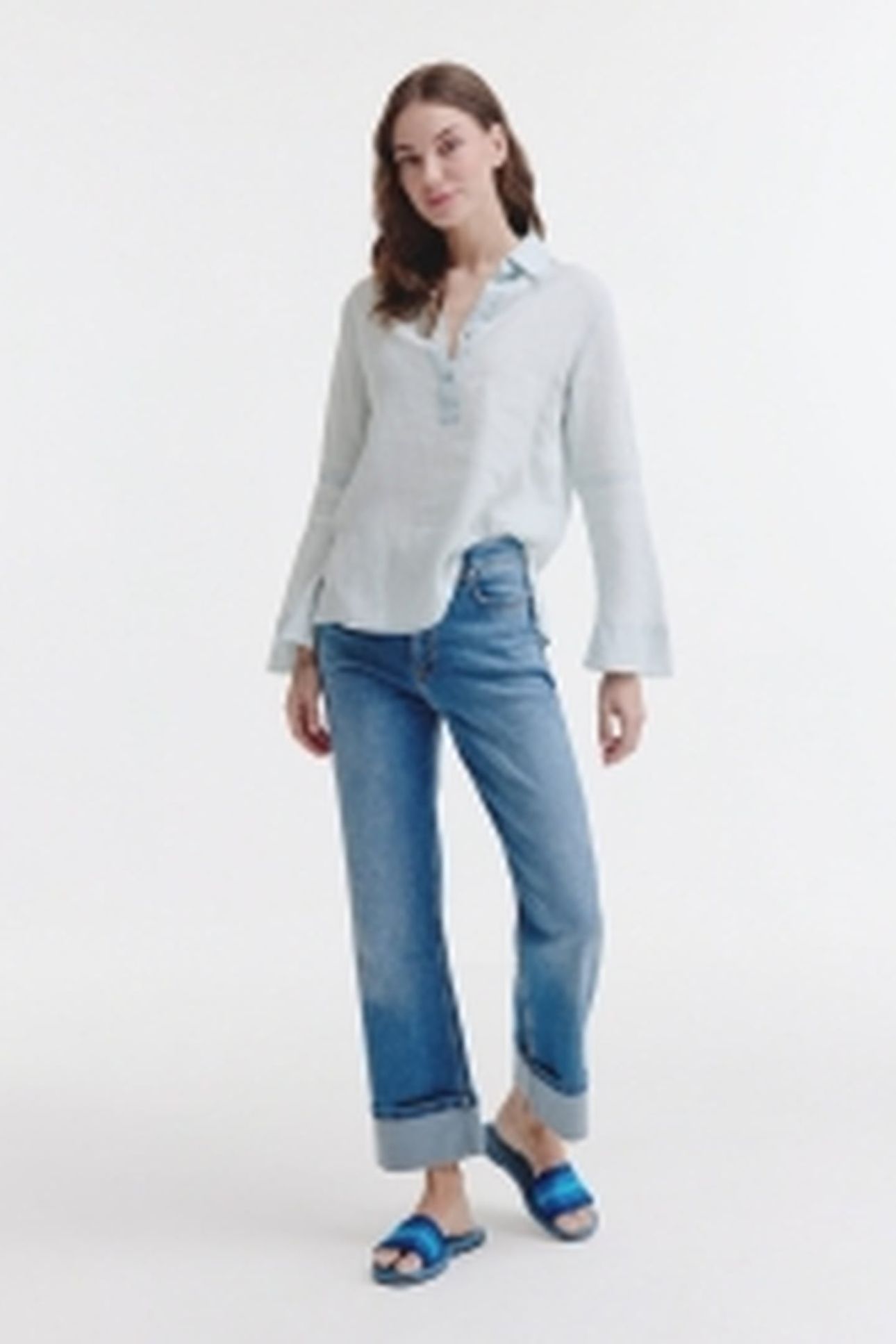 BELOU BLOUSE LIGHT INDIGO 2