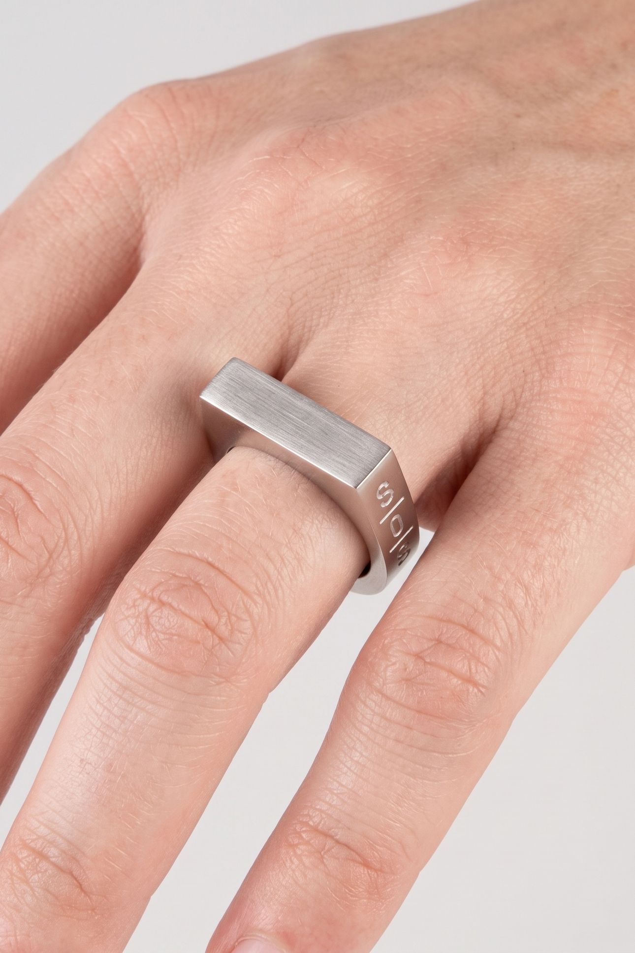 SQUARE RING SILVER / 54 1
