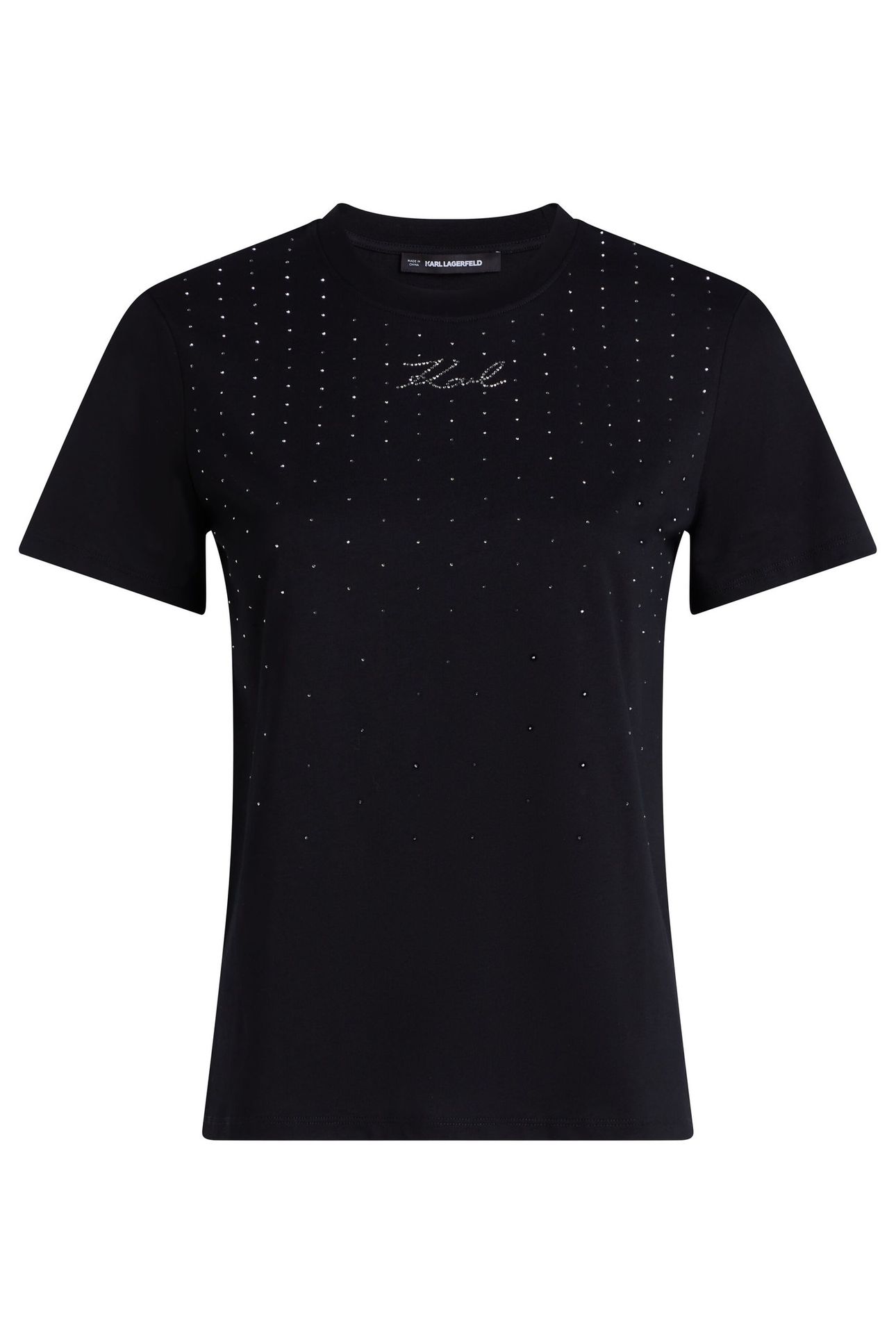 RHINESTONE RAIN T-SHIRT BLACK 4