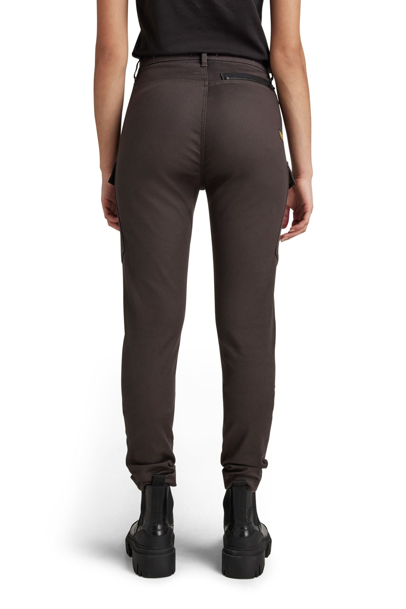 KAFEY CARGO ULTRA HIGH SKINNY NETT BROWN 2