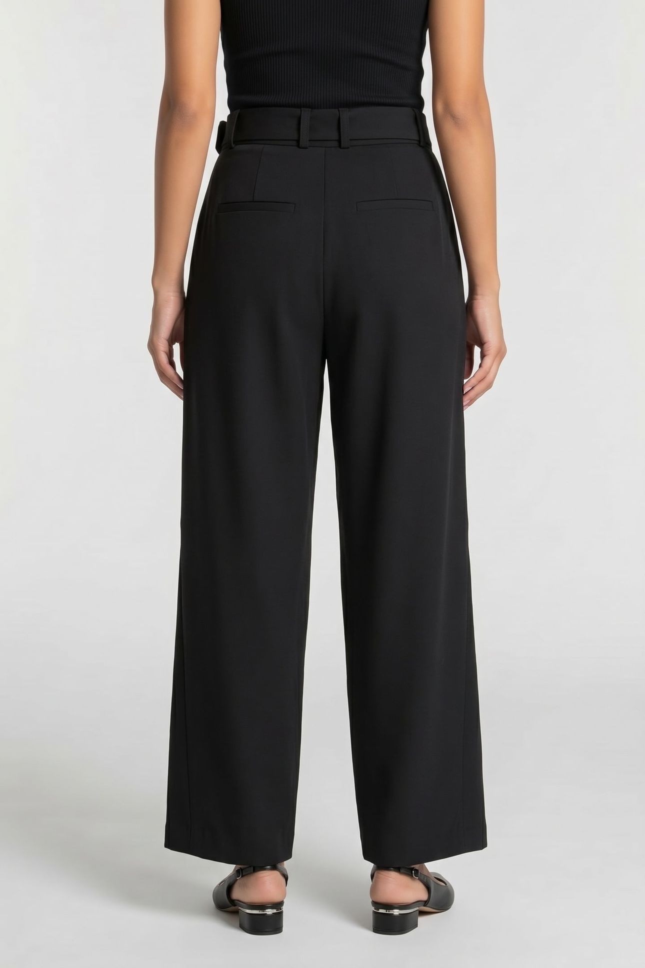 ANNA WOOL TROUSER BLACK 2