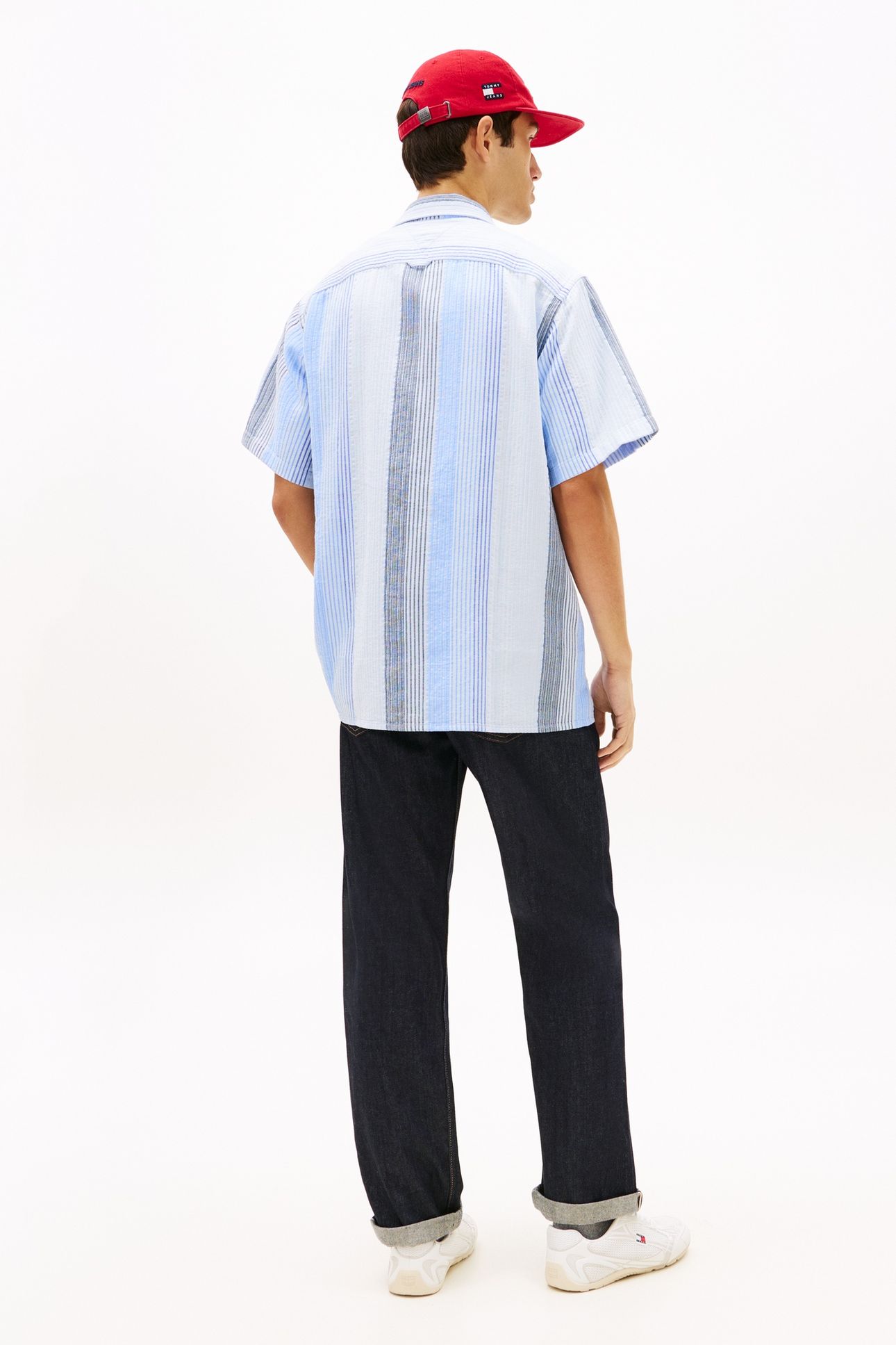 TJM RELAXED STRIPE SS SHIRT SWEET BLUE STRIPES 3