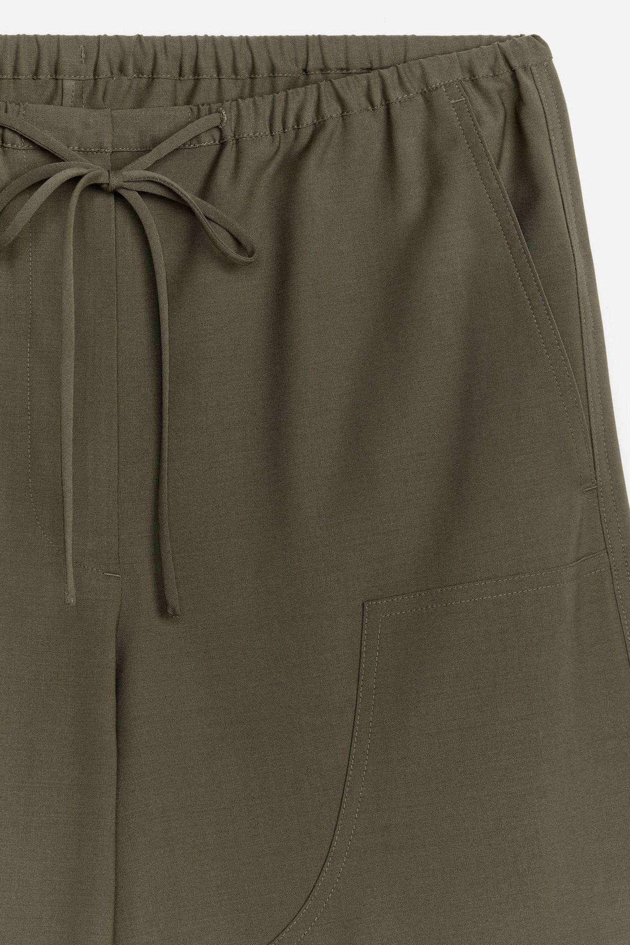 EMMY CARGO WOOL TWILL KHAKI 2