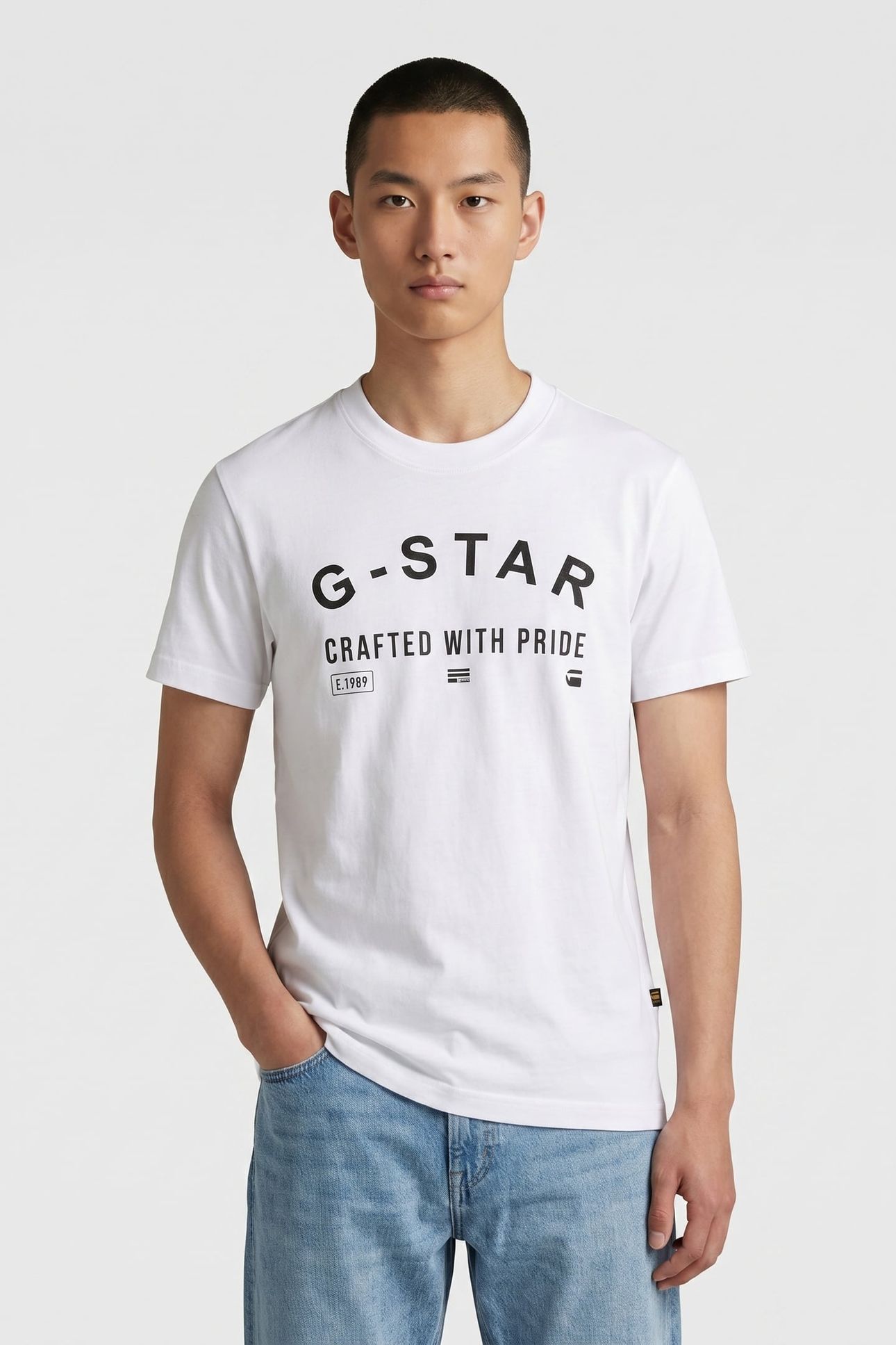 CHEST LOGO R T S\S WHITE 2