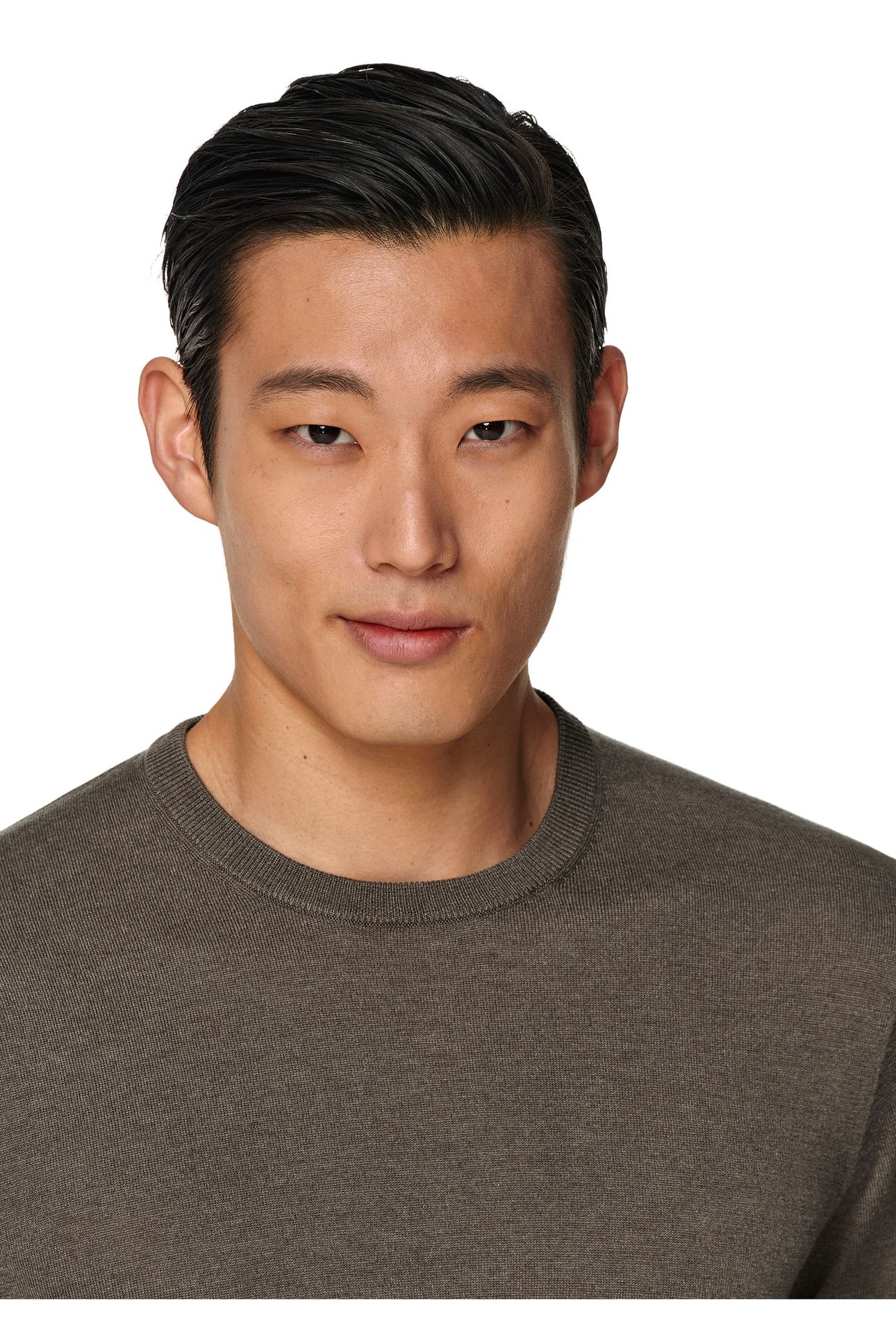 LS CREW LUX CREW AND V NECK TAUPE 8