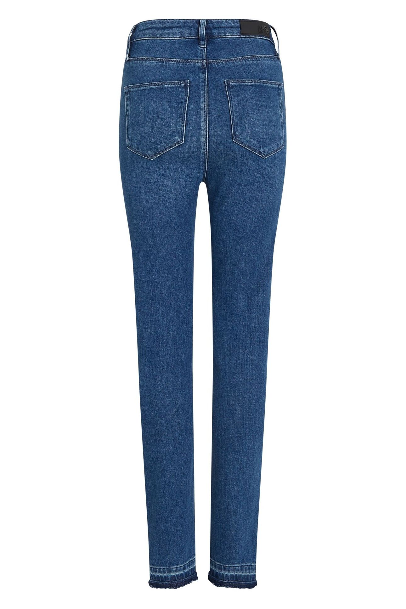 SKINNY LOGO DENIM MID BLUE 2