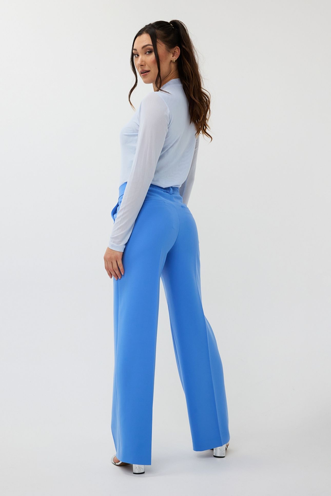 TROUSERS WIDE ELASTIC CITY BLUE 4