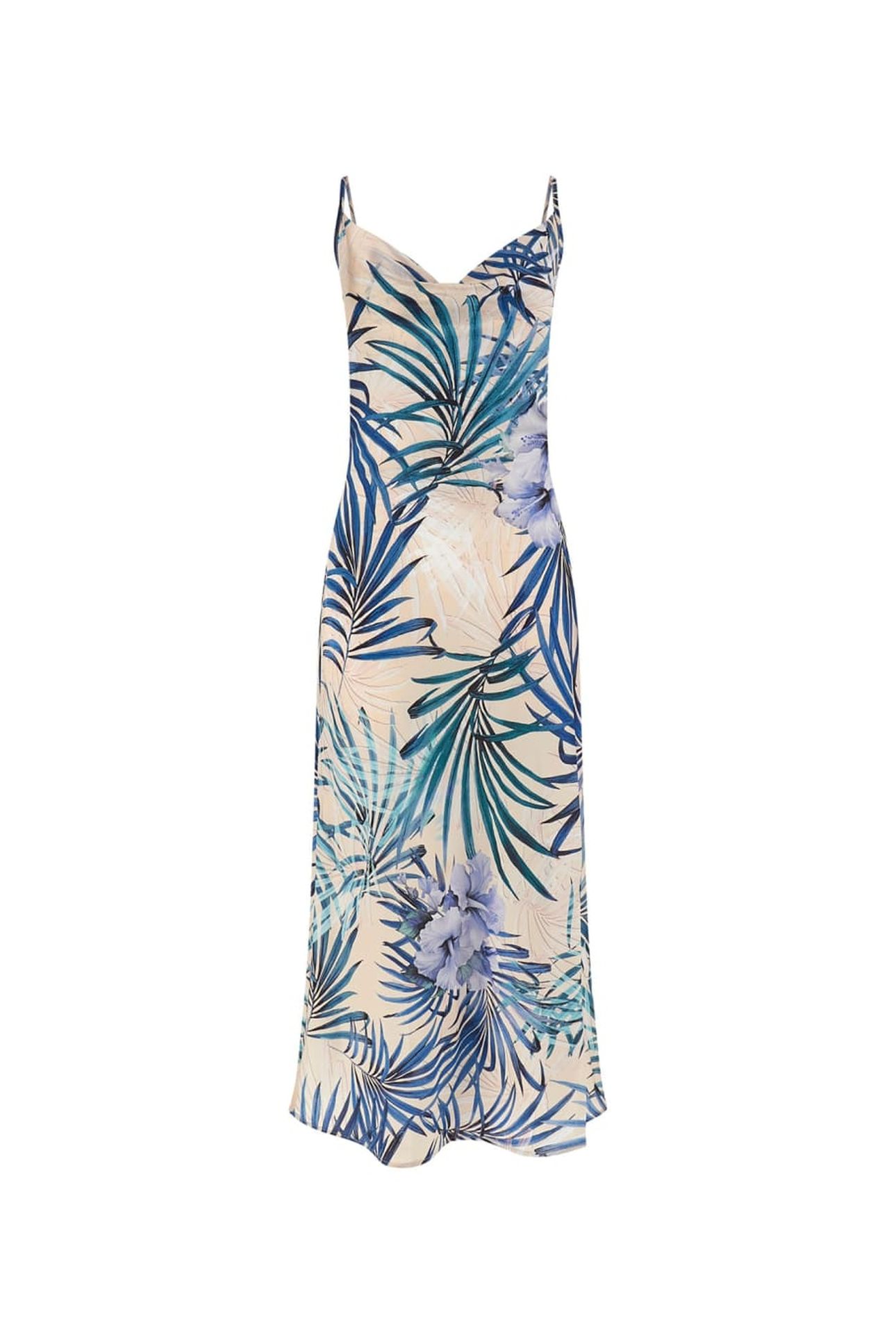 GUESS ECO NEW AKILINA DRESS FIJI PALM PRINT 4