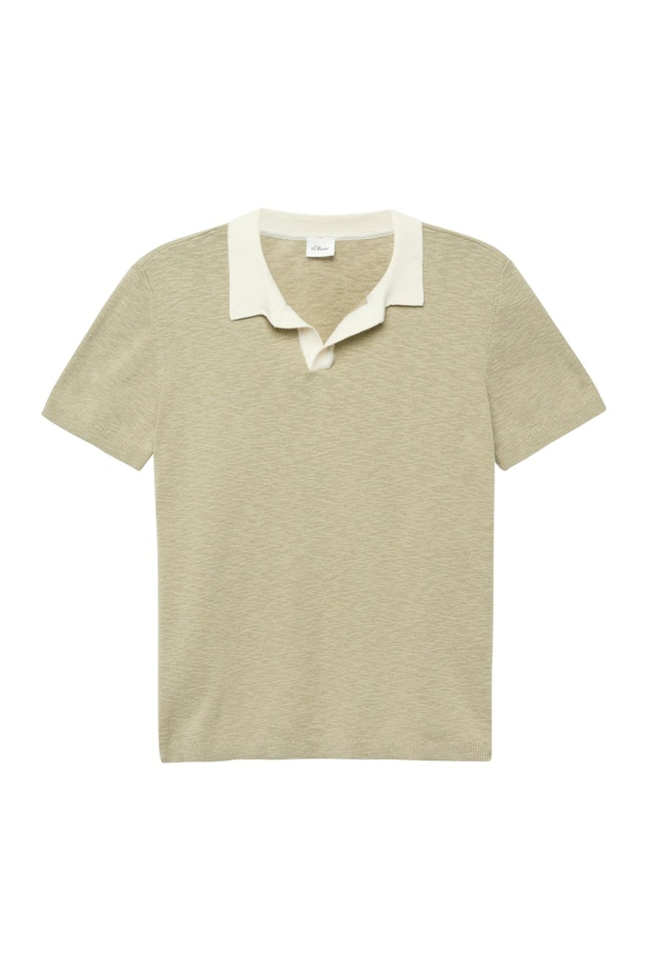 S.OLIVER PULLOVER SHORTSLEEVE ARMY GREEN 2