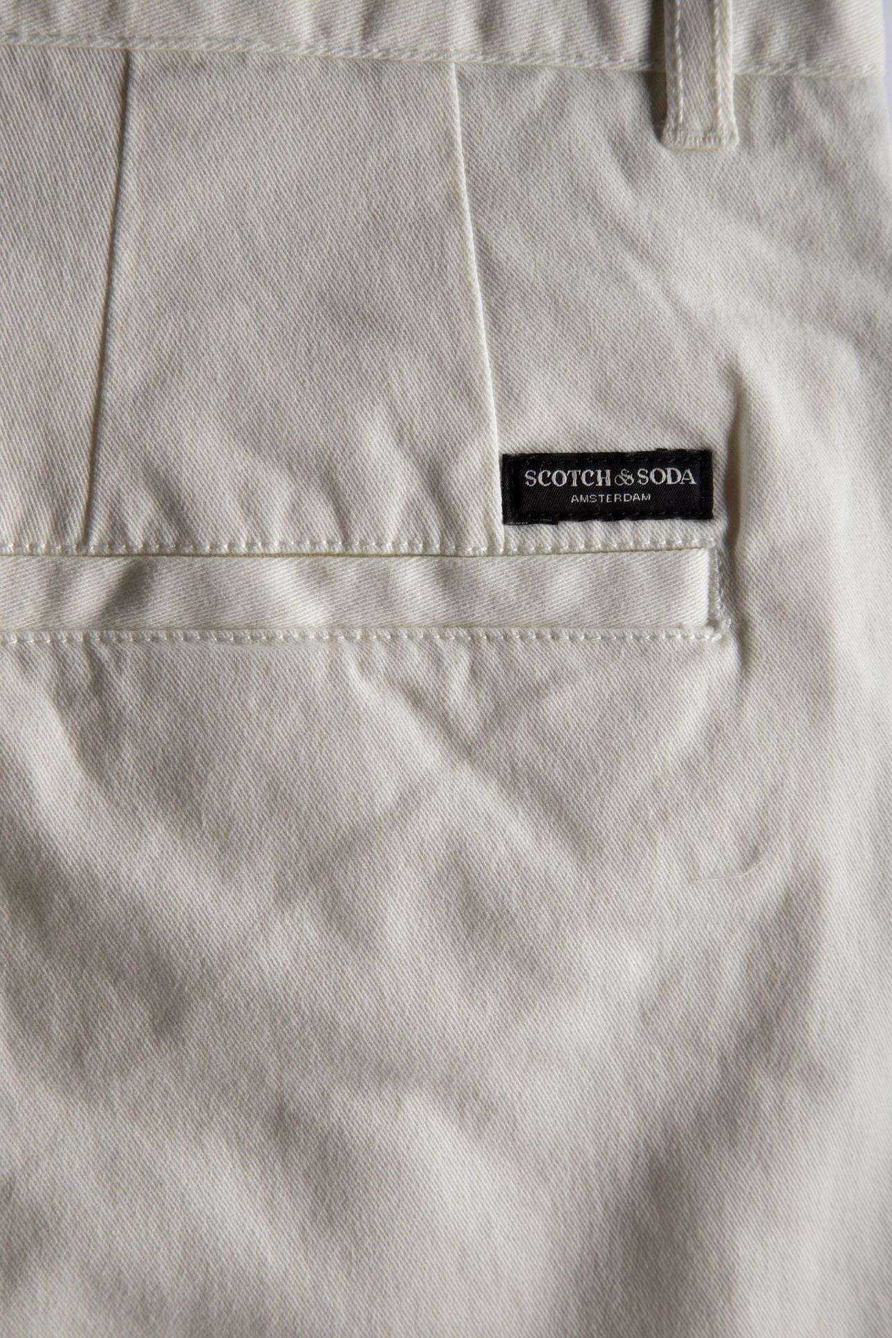 STUART COTTON-BLEND TWILL CHINO WHITE TRADITIONAL 4