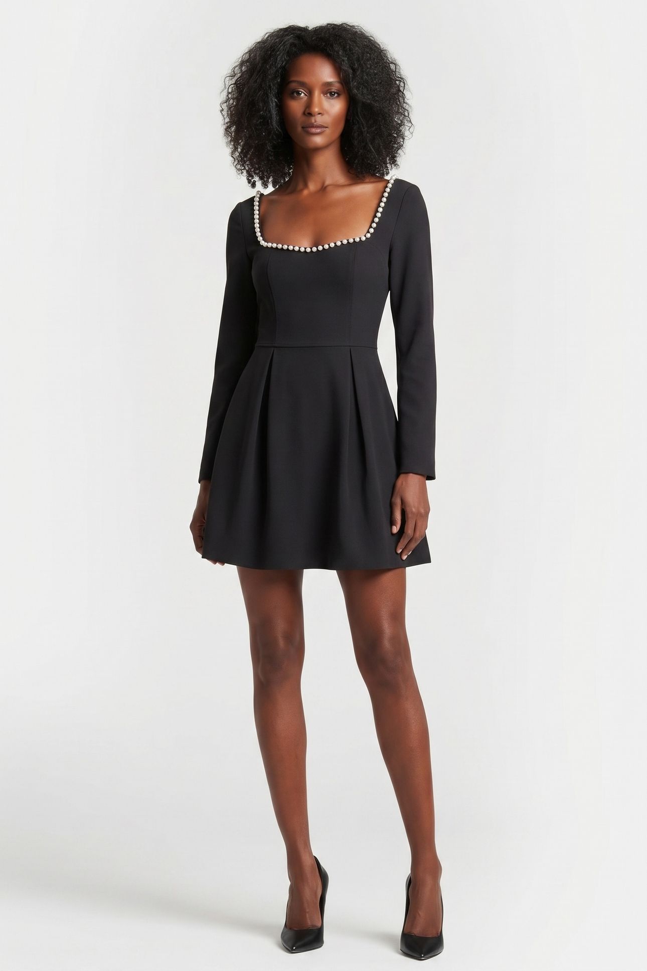 PEARL DRESS BLACK 1