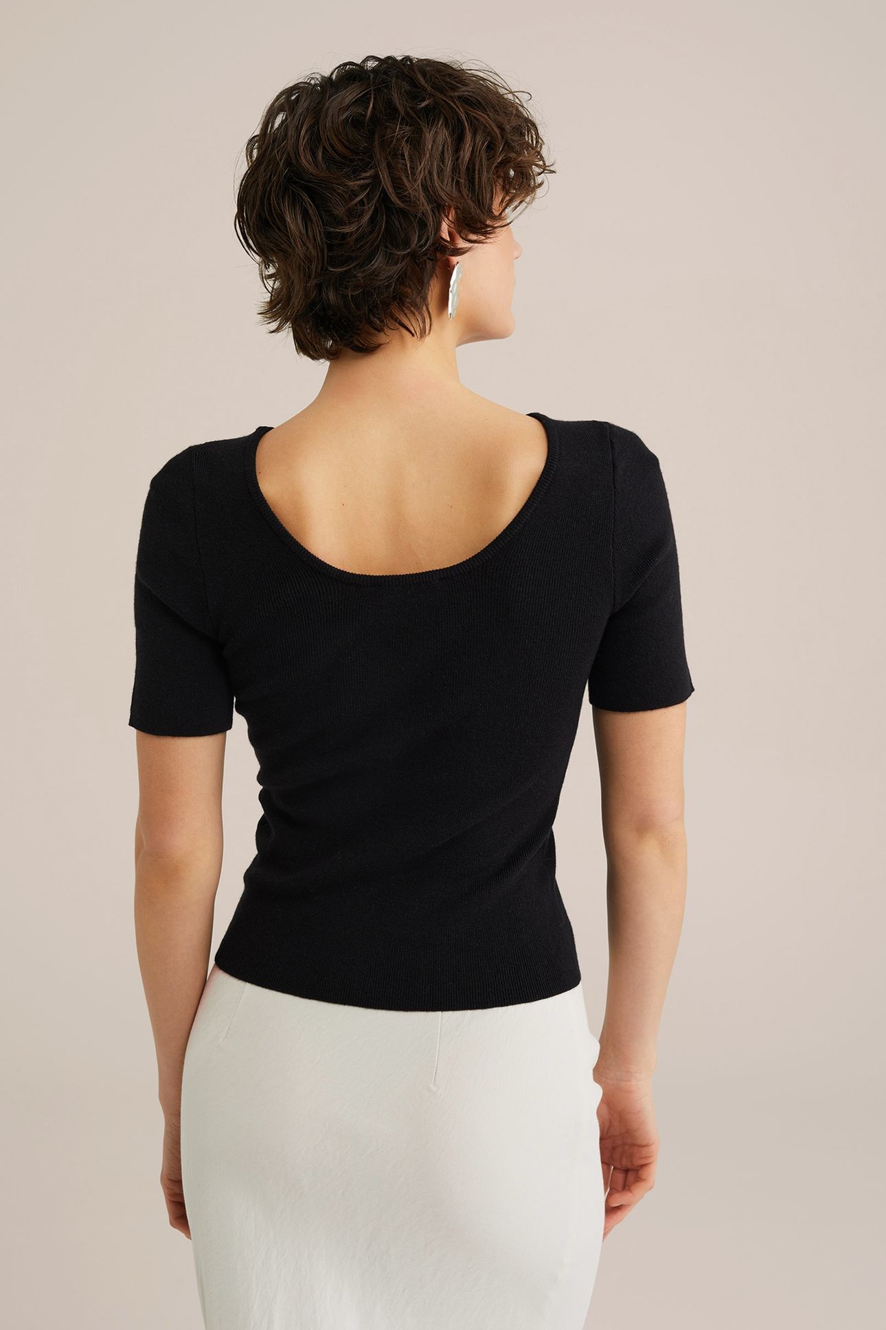 KNITTED PULLOVER BLACK 2