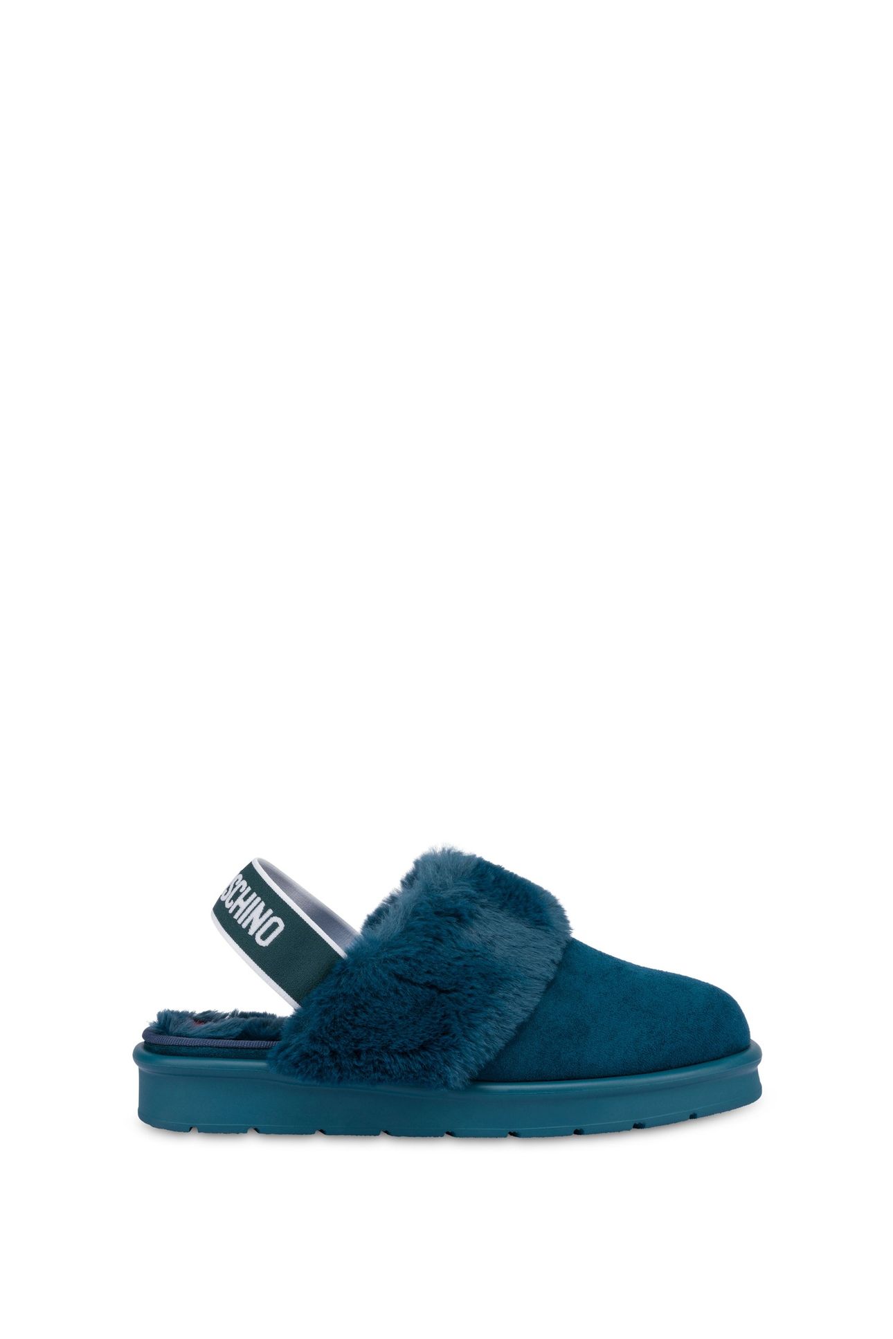 VELOUR MULE ELASTIC LOGO BAND GREEN 1