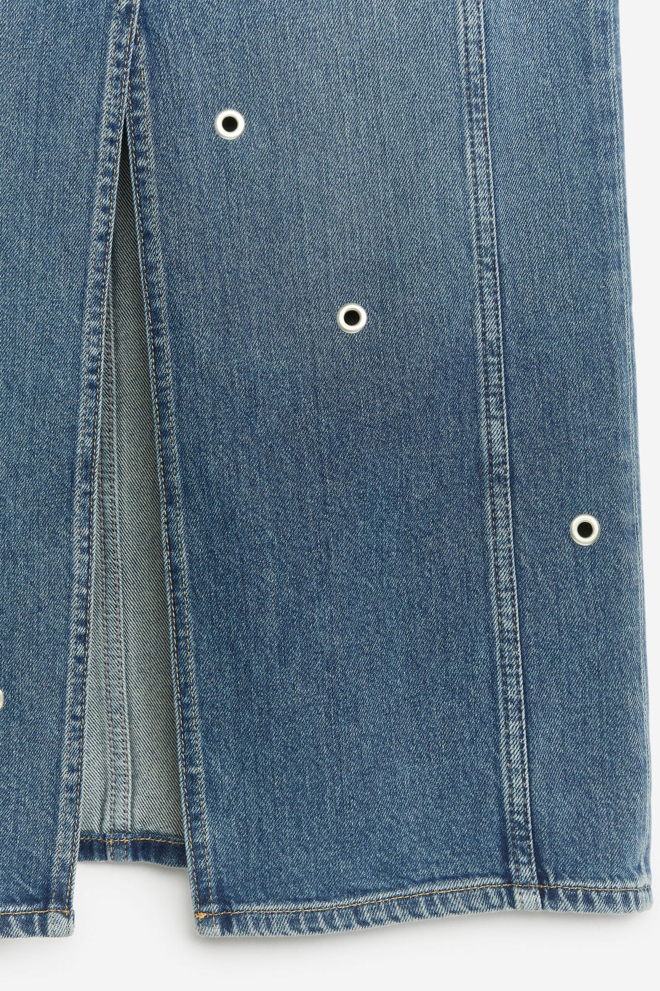 JABOELLA DENIM EYELET SKIRT BLUE 4