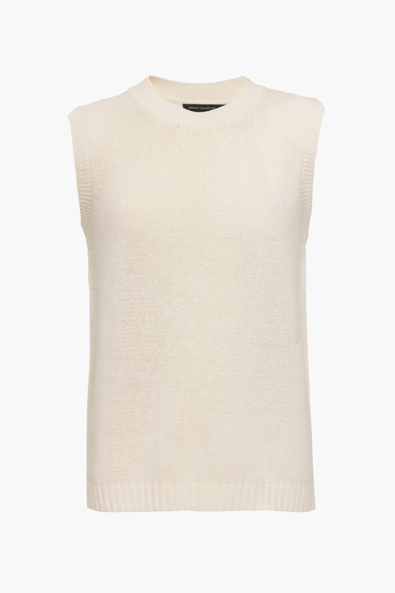 OVERSIZE KNIT TANK SUMMER WHITE 1