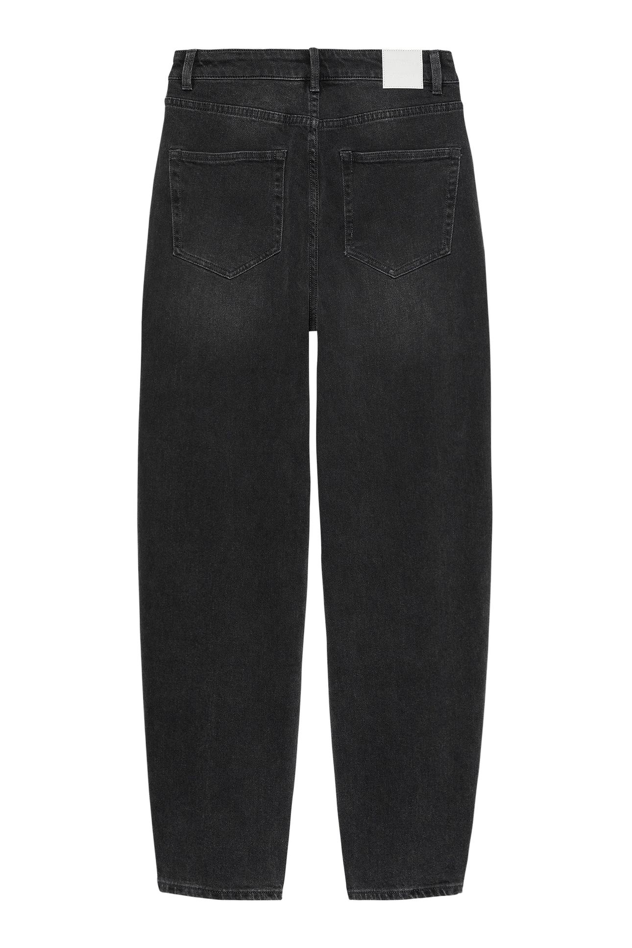 BARREL FIT JEANS WASHED BLACK 5