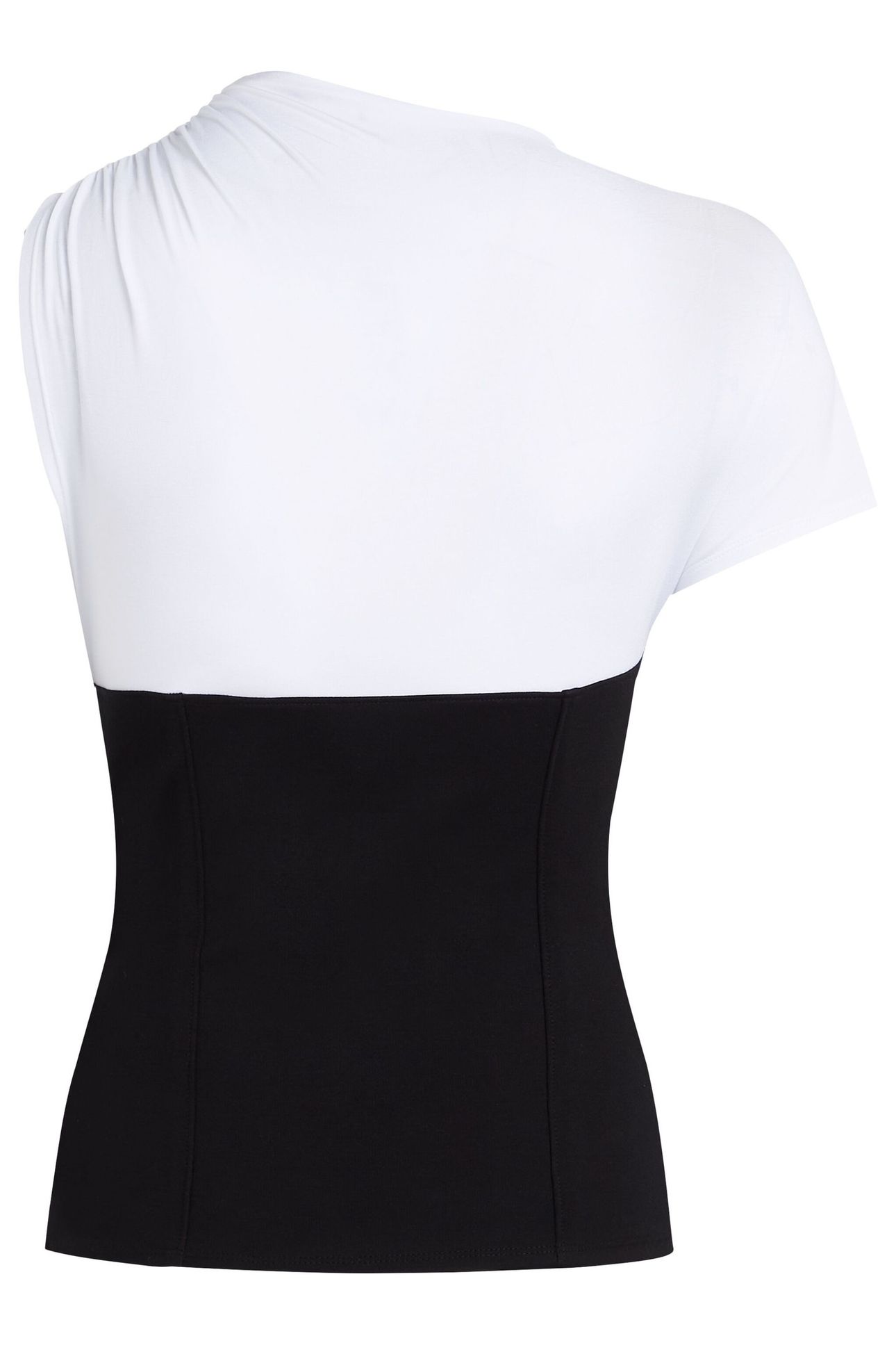 KARL STUDIO FABRIC MIX T-SHIRT WHITE/BLACK 4