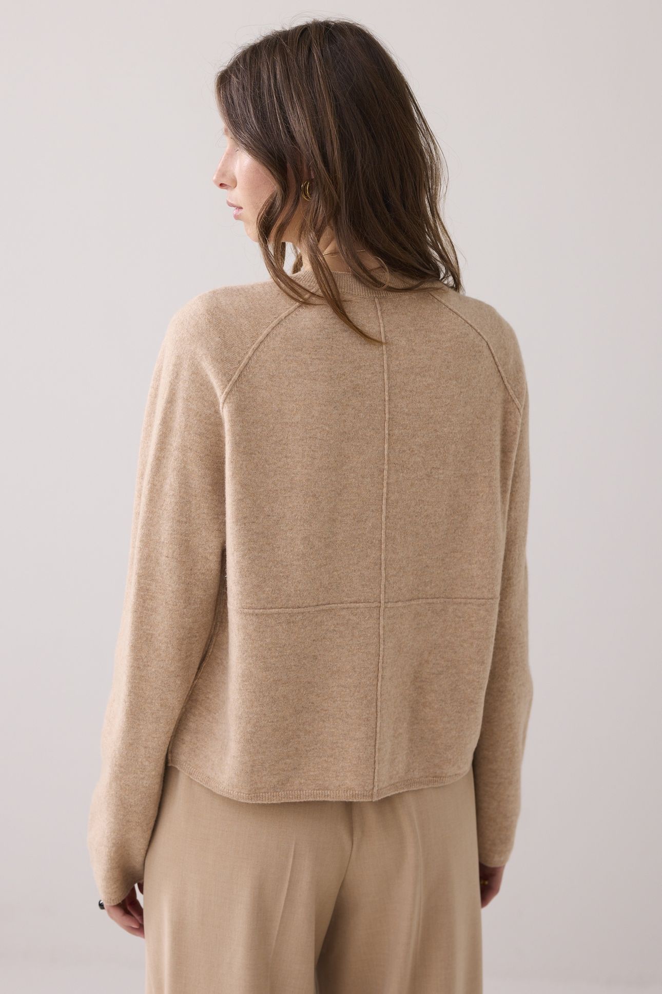 SHORT CARDIGAN BOILED WOOL ALPACA 2
