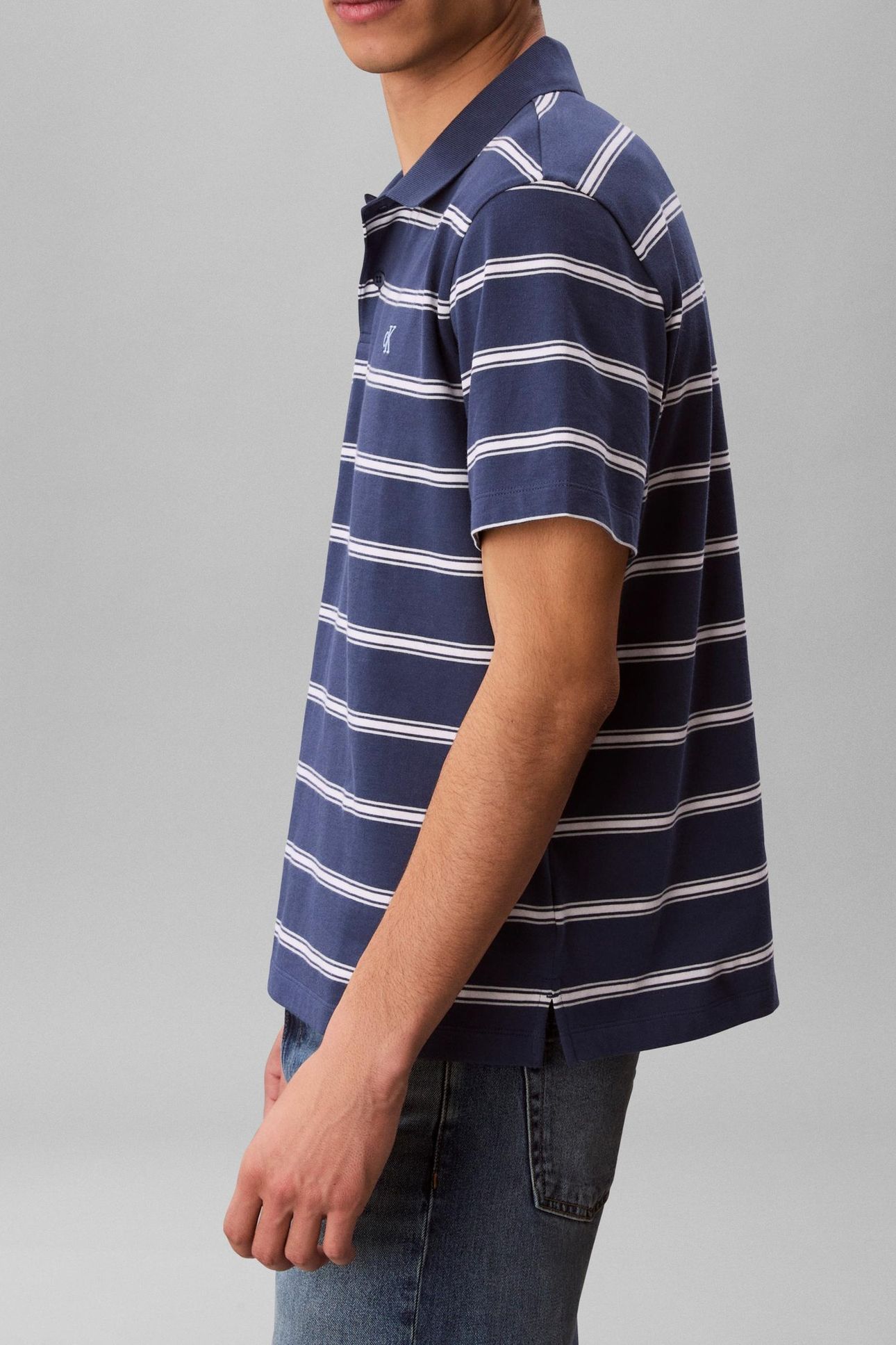 SS EASY 16S JERSEY POLO DARK DENIM 4