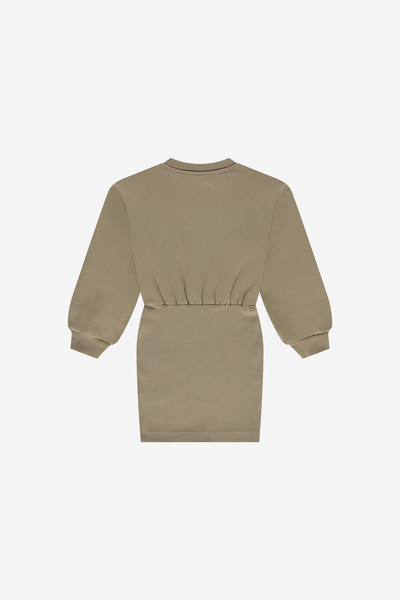 LONGSLEEVE AAIKE SWEATDRESS DARK HUMMUS 2