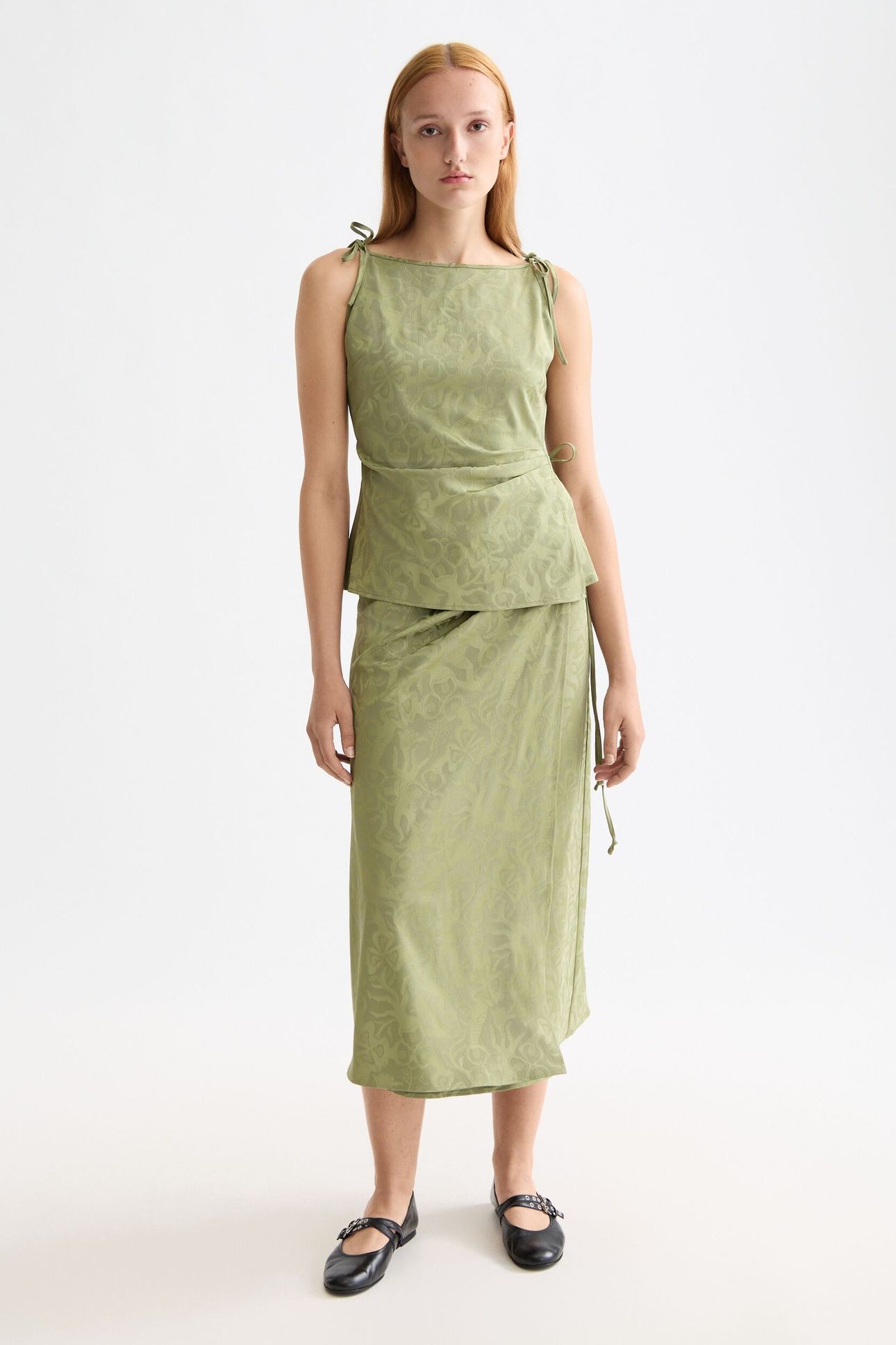 DRAPED WRAP TANK OIL GREEN 7