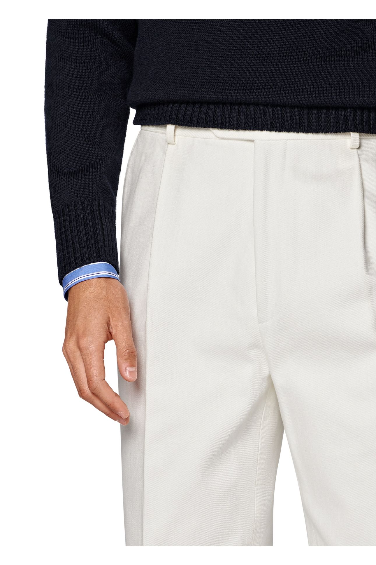 DUCA-OFF-WHITE FORMAL TROUSERS OFF-WHITE 9
