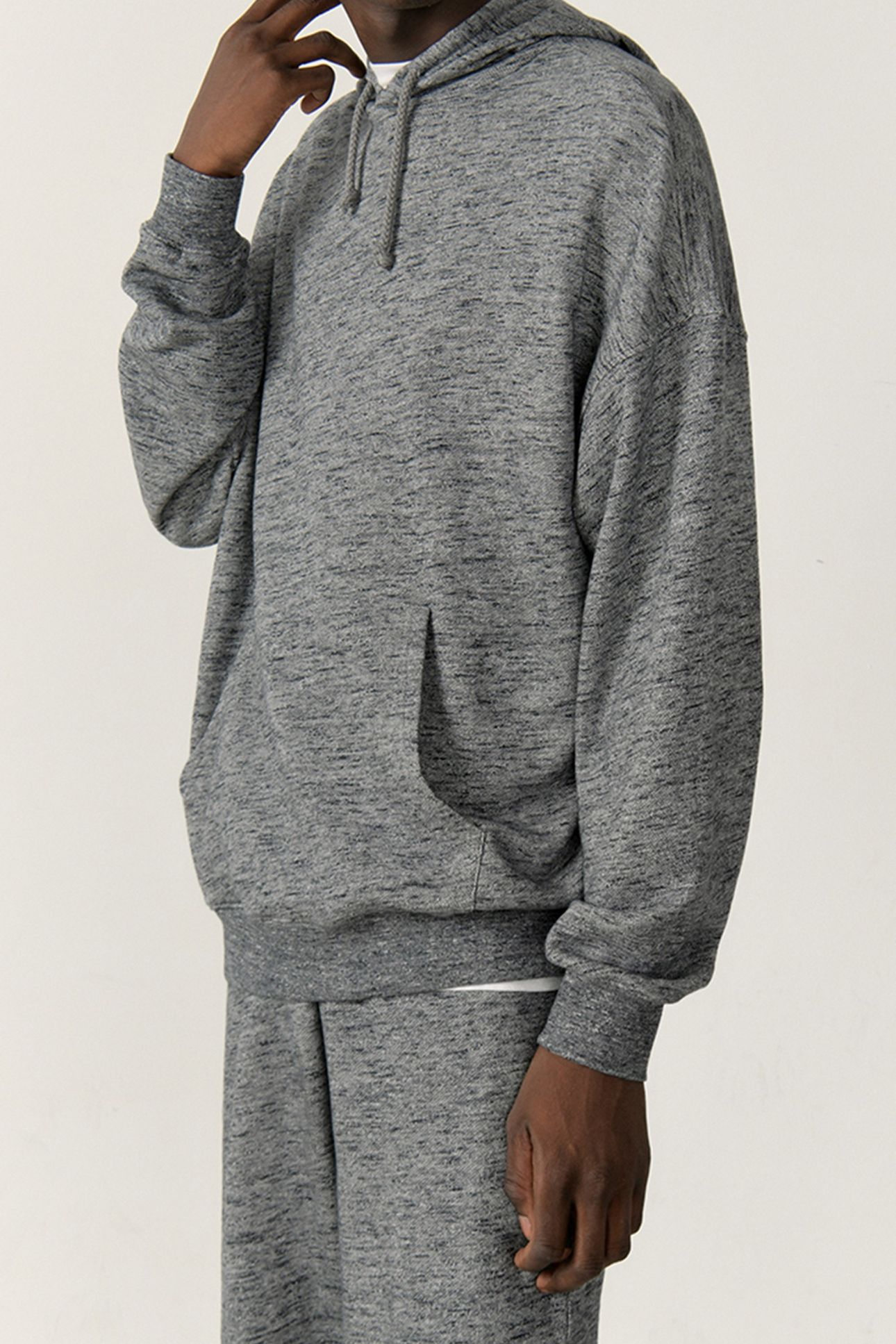 SOWABAY SWEAT SHIRT ANTHRACITE CHINE 2