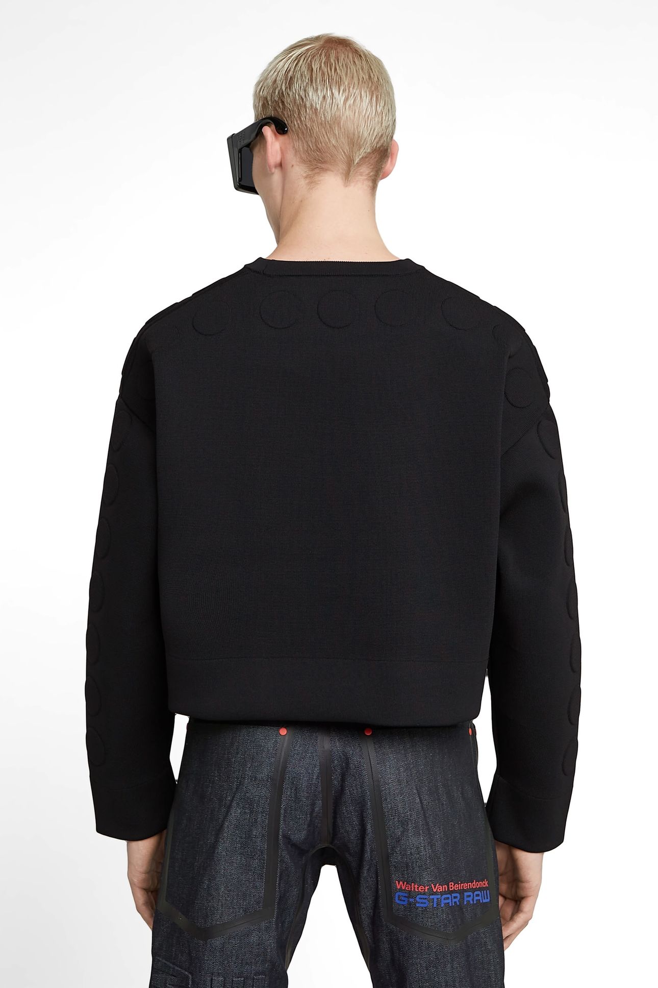 GSXWVB OVERSIZED SHORT SWEAT KNIT BLACK 3