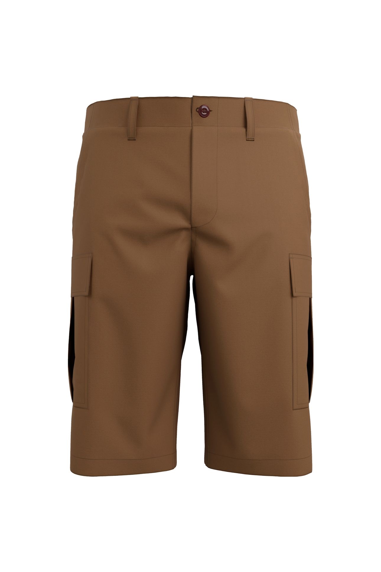 TWILL CARGO SHORT DARK BROWN 3