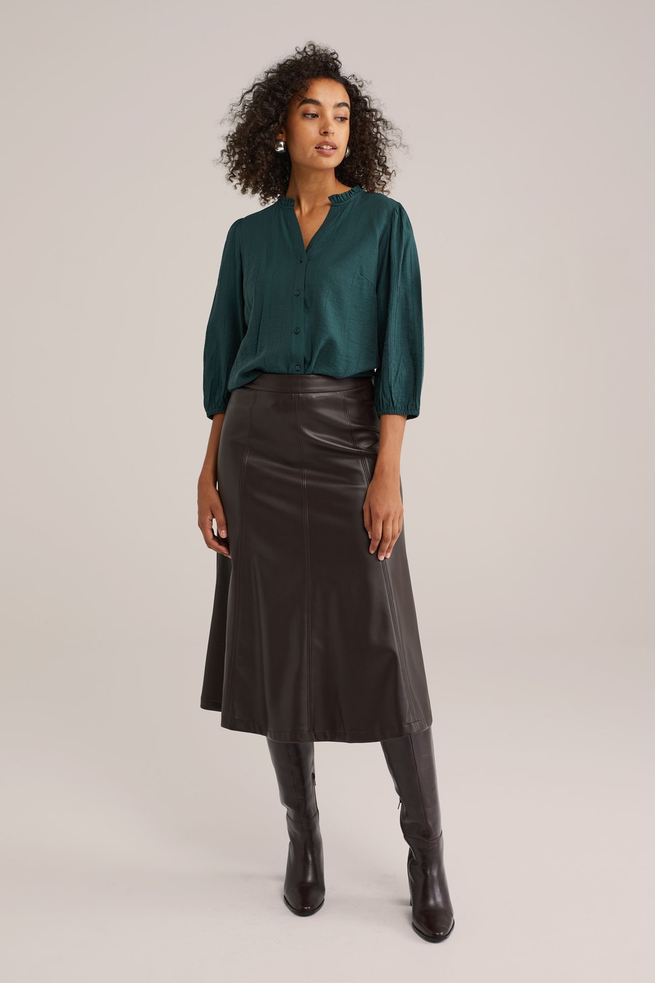 BLOUSE DARK GREEN 2