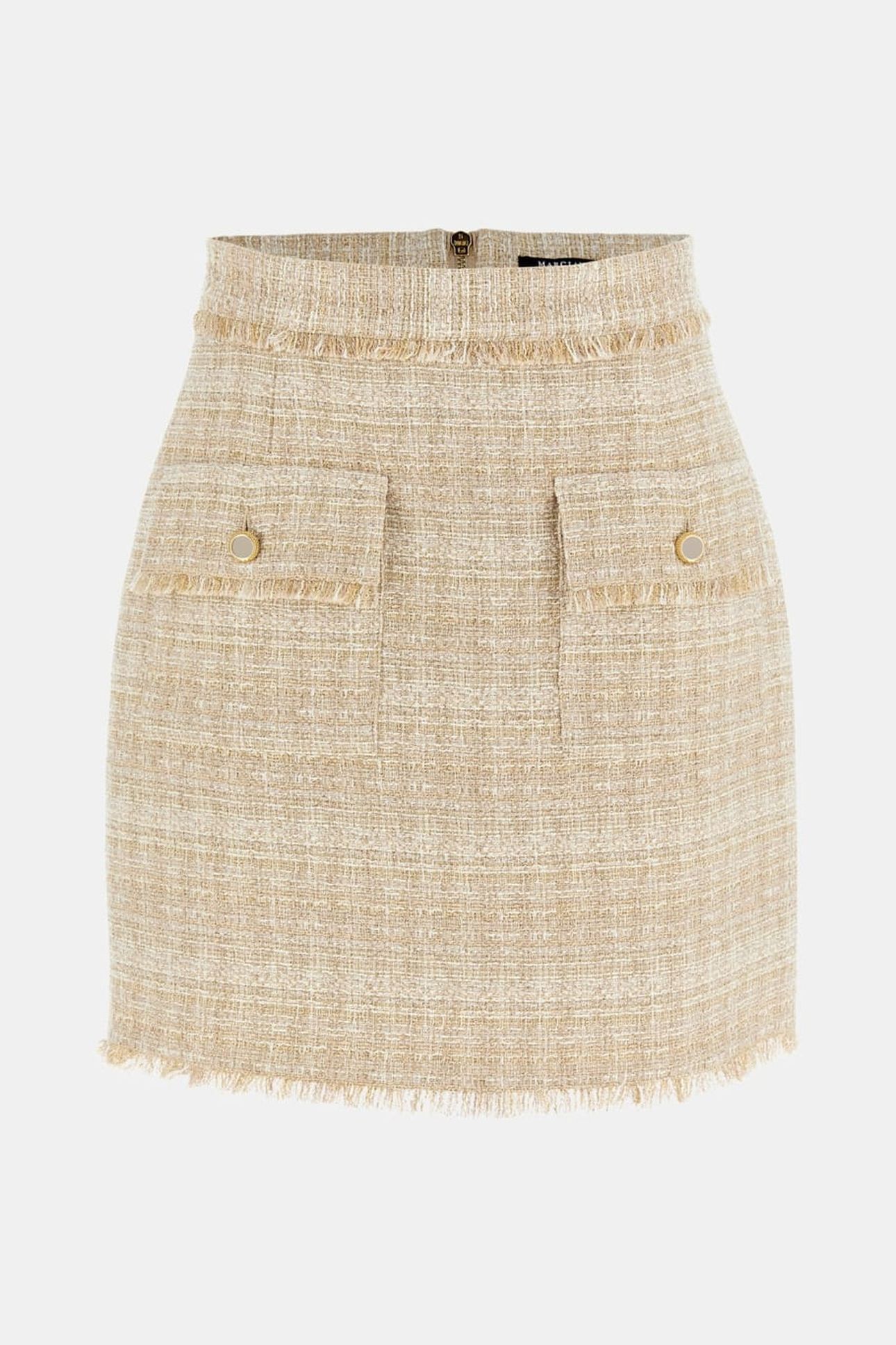 CLAUDIA MINI SKIRT VELVET TAUPE LUX TWE 4