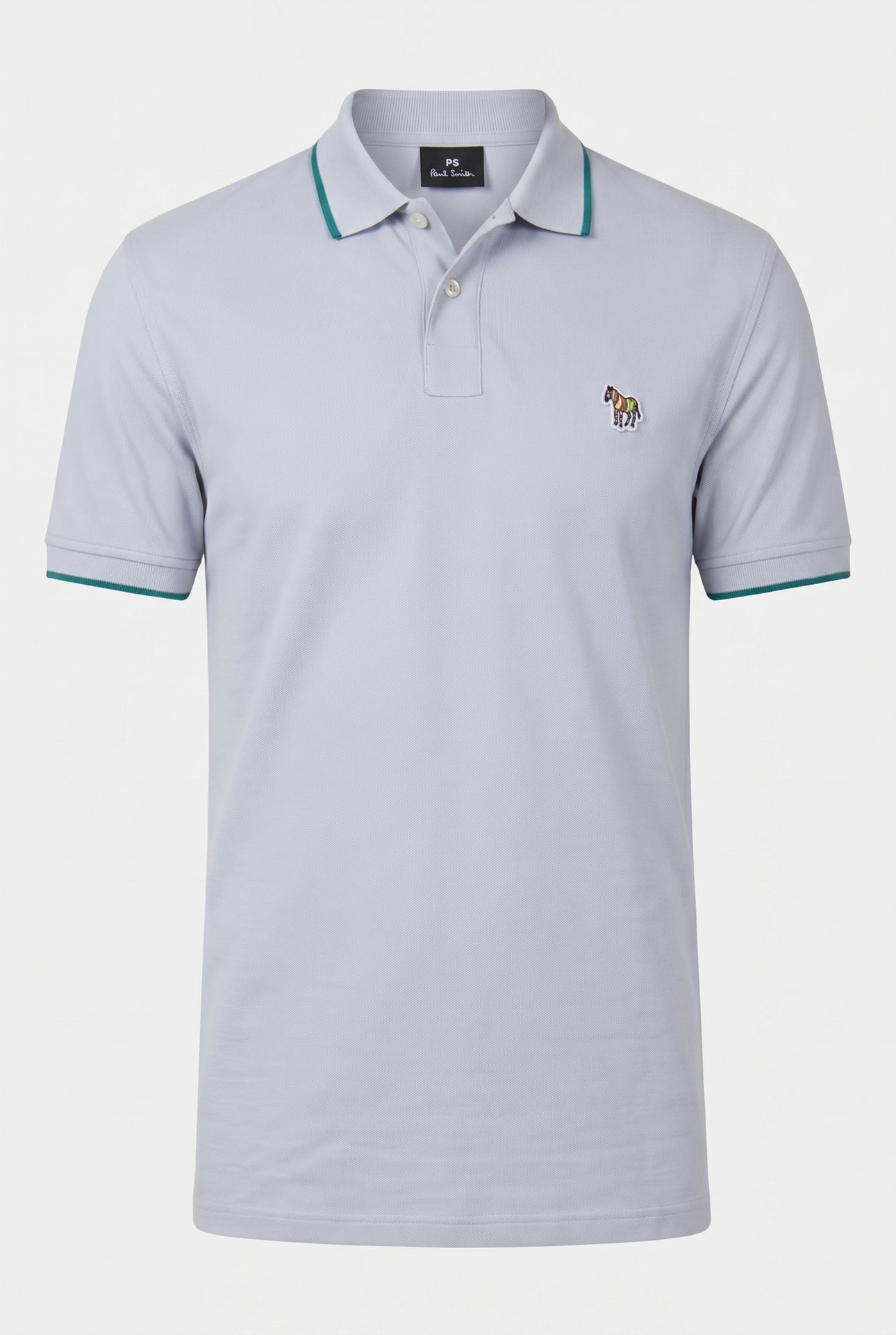 SLIM FIT POLO ZEB BADGE GREY 3