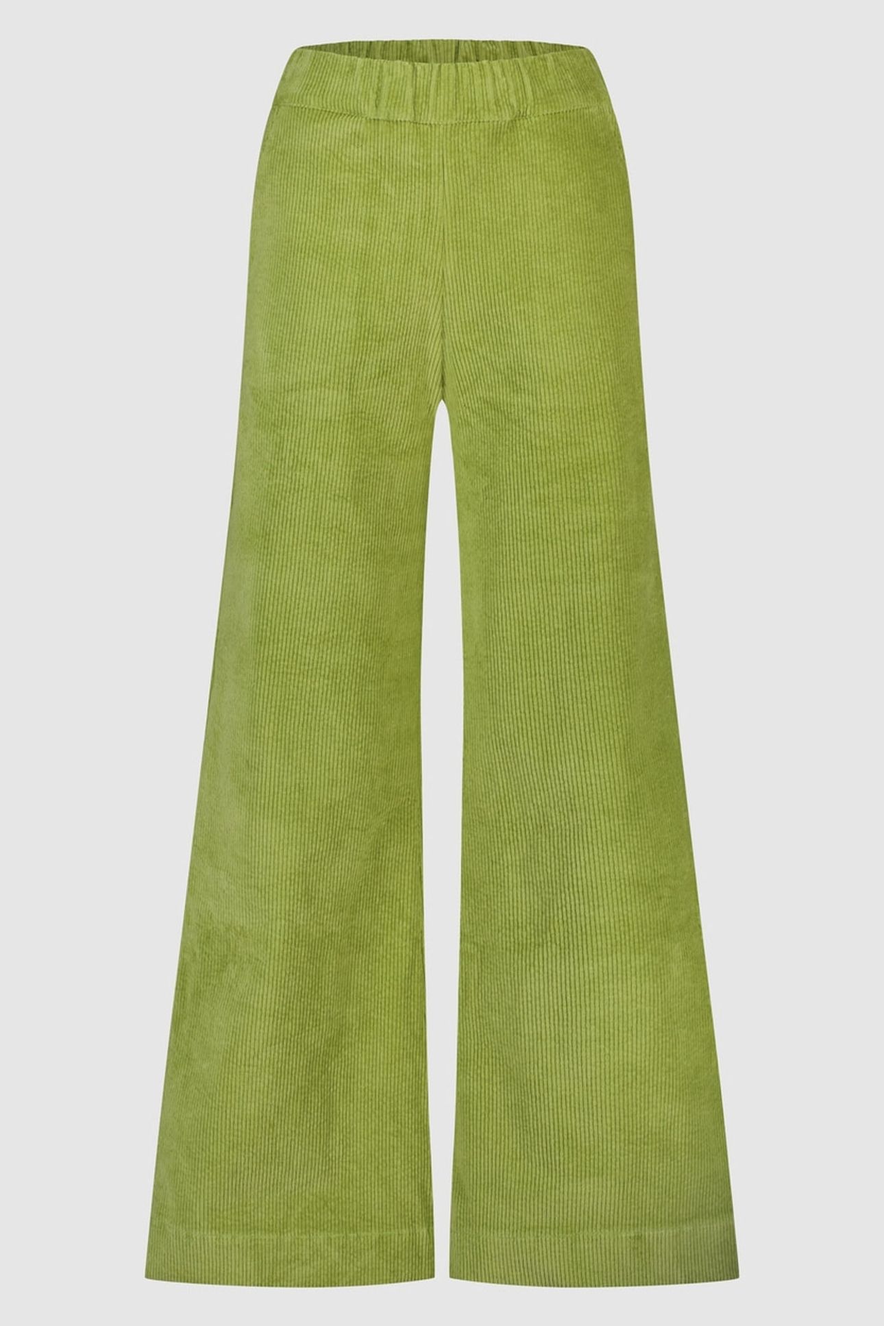 LOIS WIDE LEG RIB BAMBOO GREEN 1