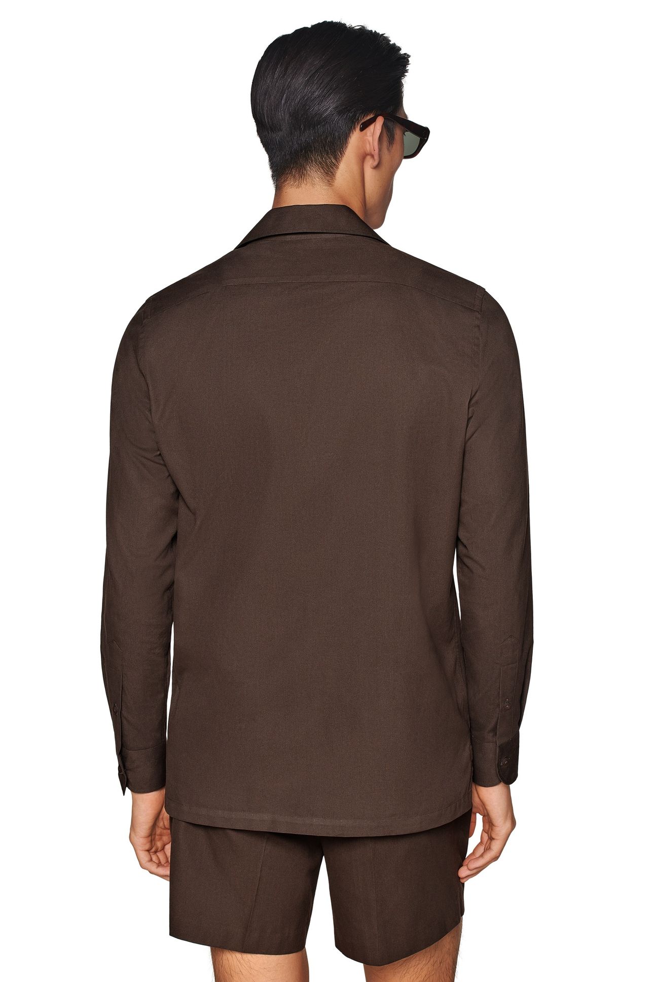 COTTON OVERSHIRT BROWN CASUAL SHIRTS 4