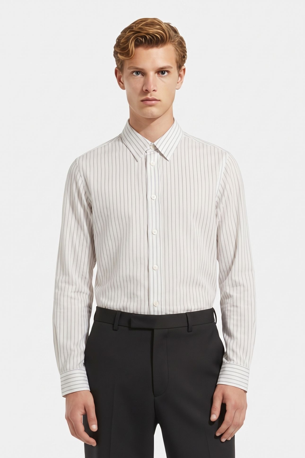 ISAAC SHIRT MIXED WHITE 1