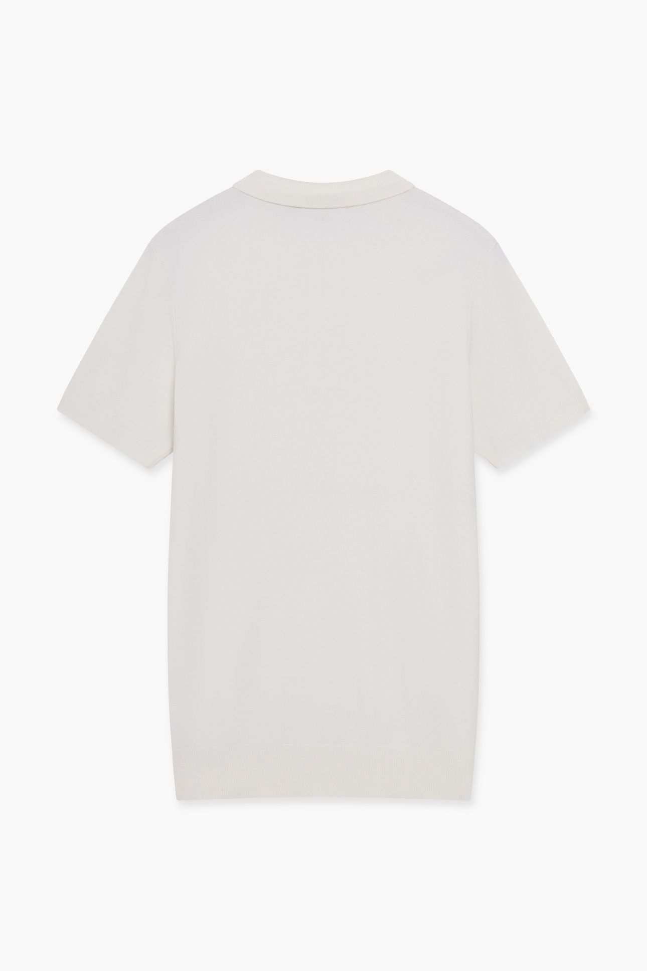 POLO ZIP S/S LUX ECRU 4