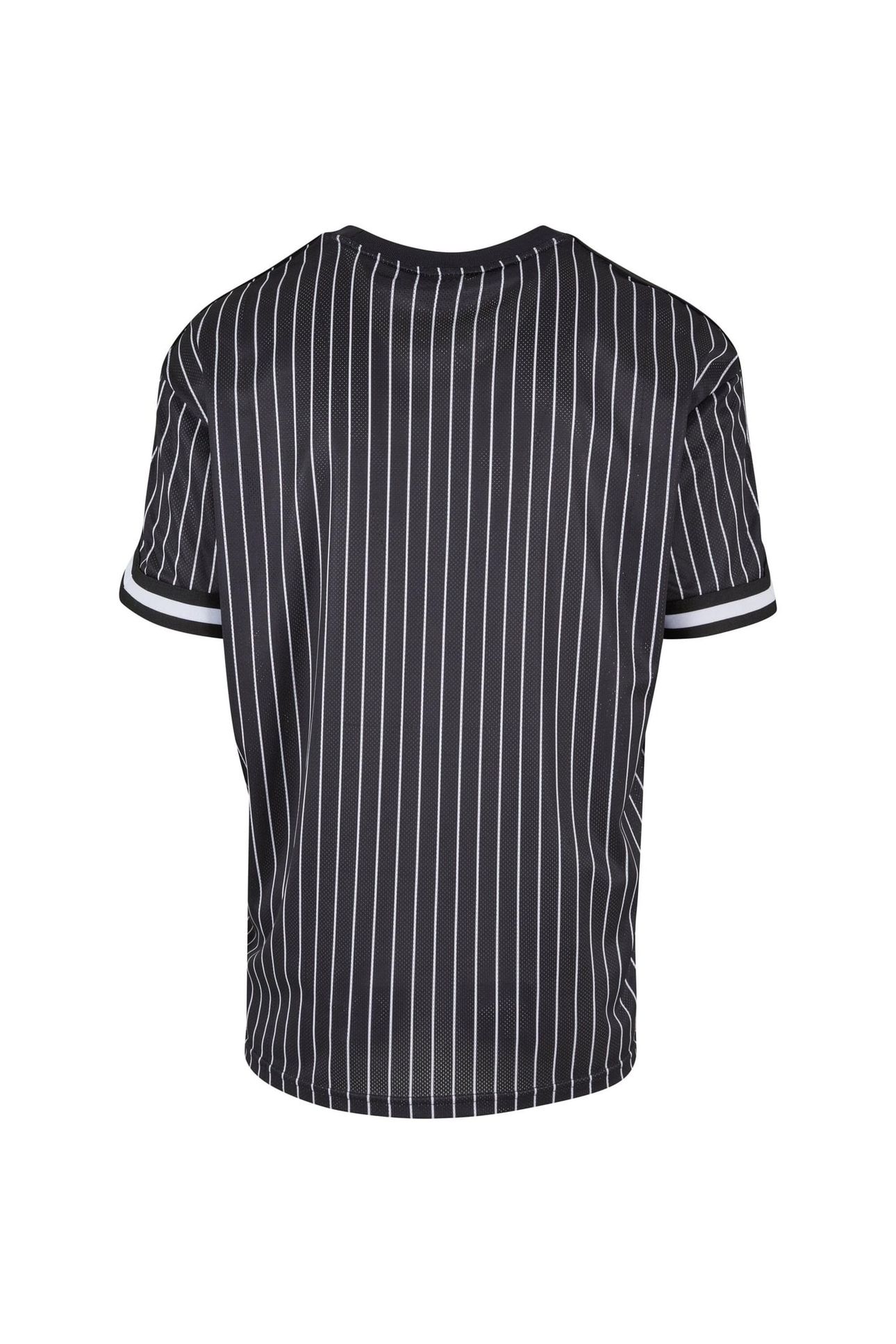 OVERSIZED STRIPED MESH TEE BLACK/WHITE 2