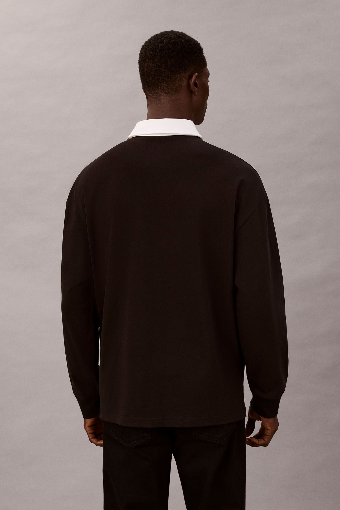 COMPACT RUGBY LS POLO BLACK 4