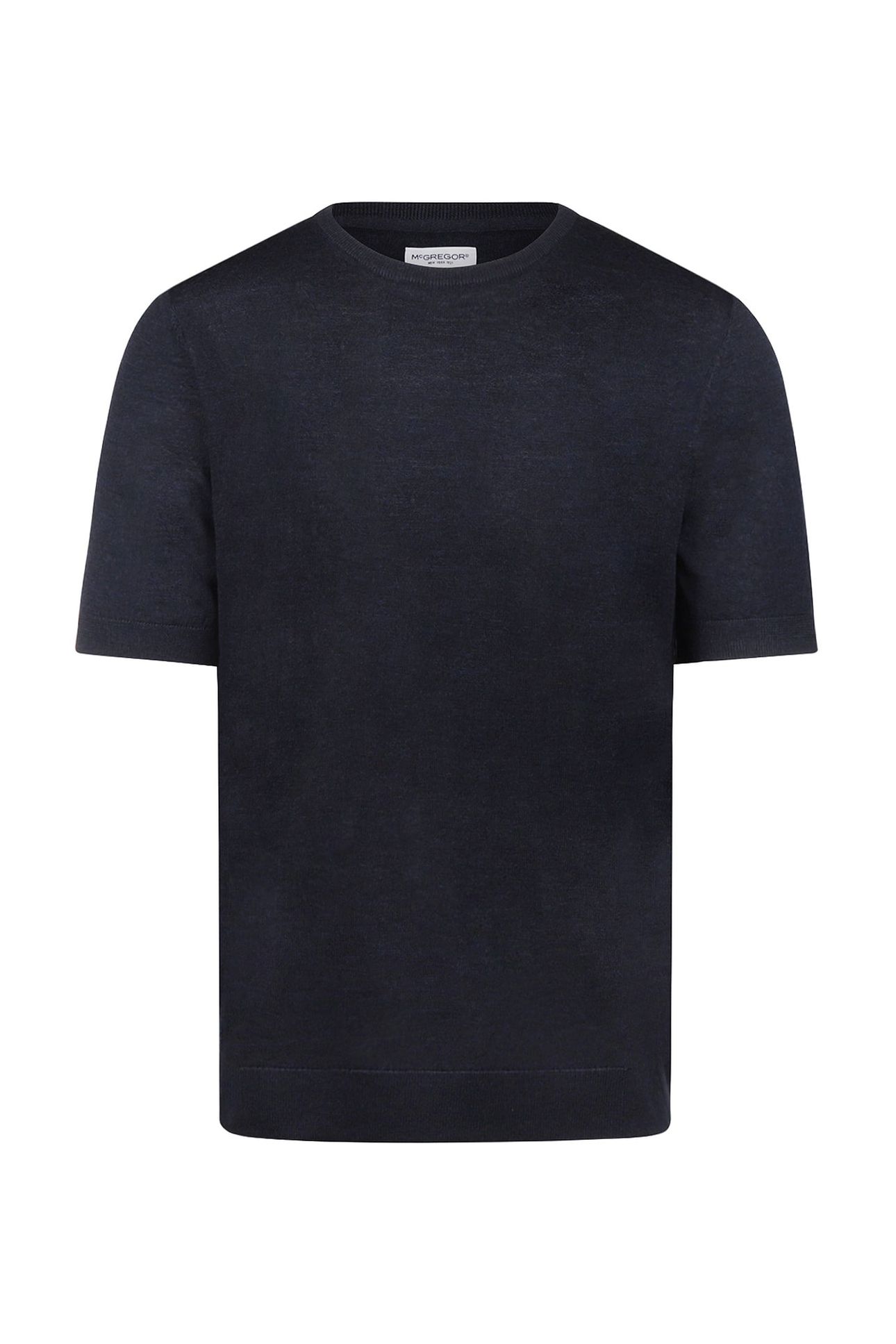 EXTRA FINE MERINO T-SHIRT NAVY 3