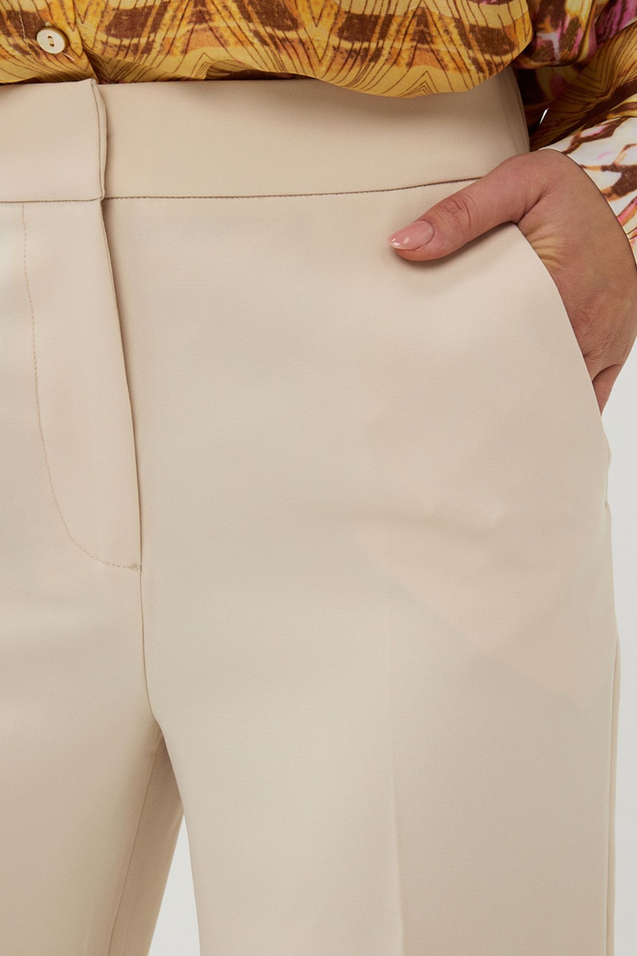 TROUSERS STRAIGHT BASIC SAND 7