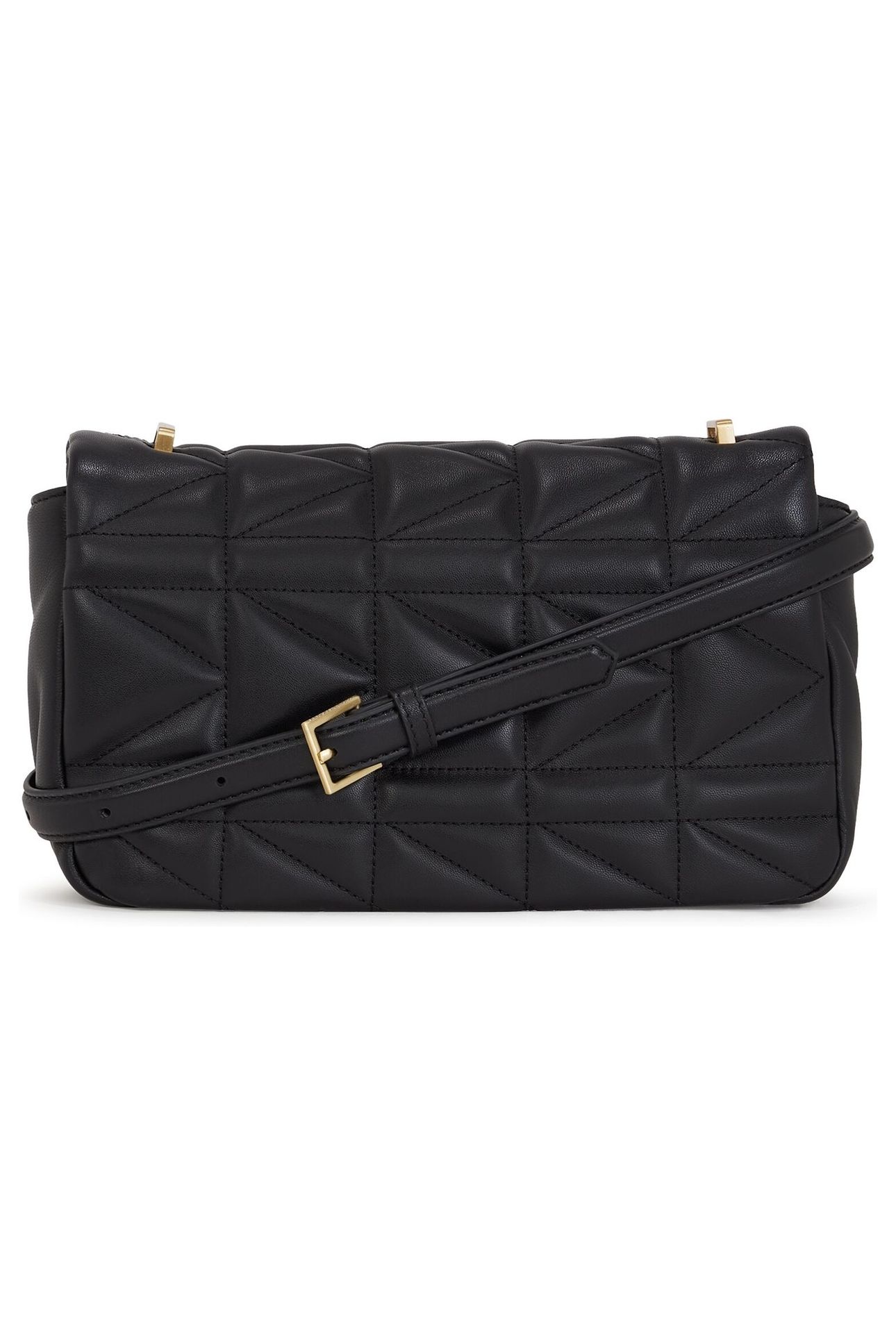 K/KUILT MEDIUM EXT SHOULDER BAG BLACK/GOLD 2