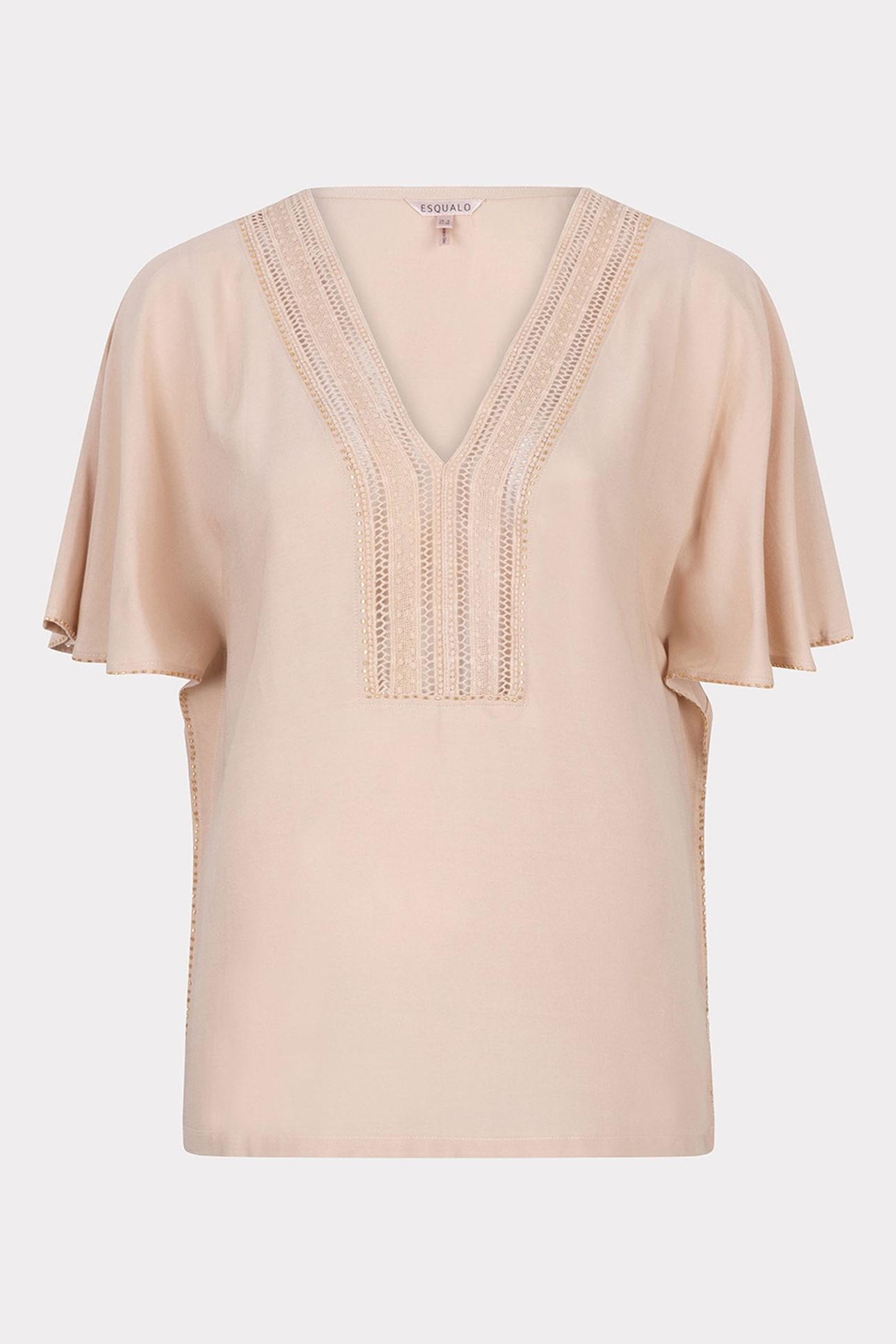 BLOUSE EMBELLISHED SAND 4