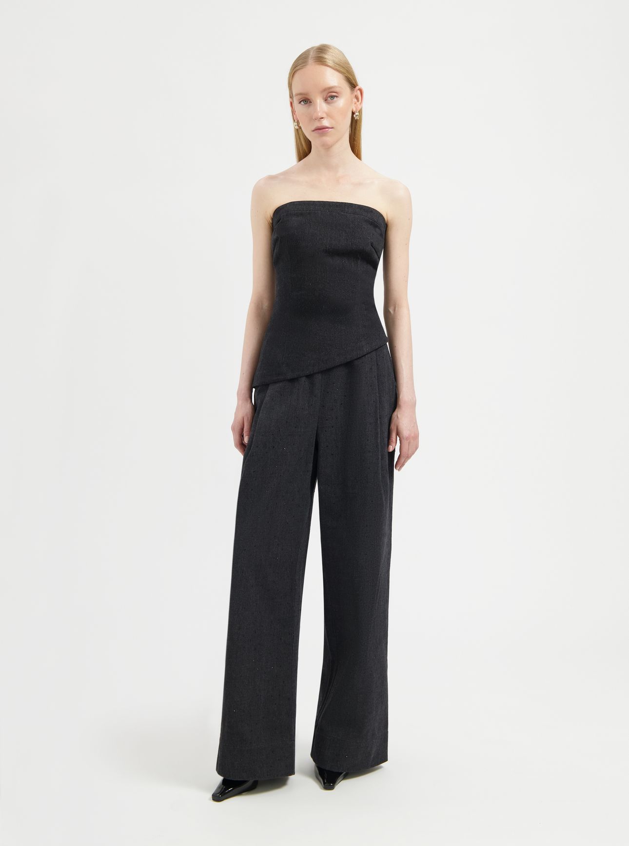 NOUS SOMMES LABELS – KATE TUBE TOP BLACK 1