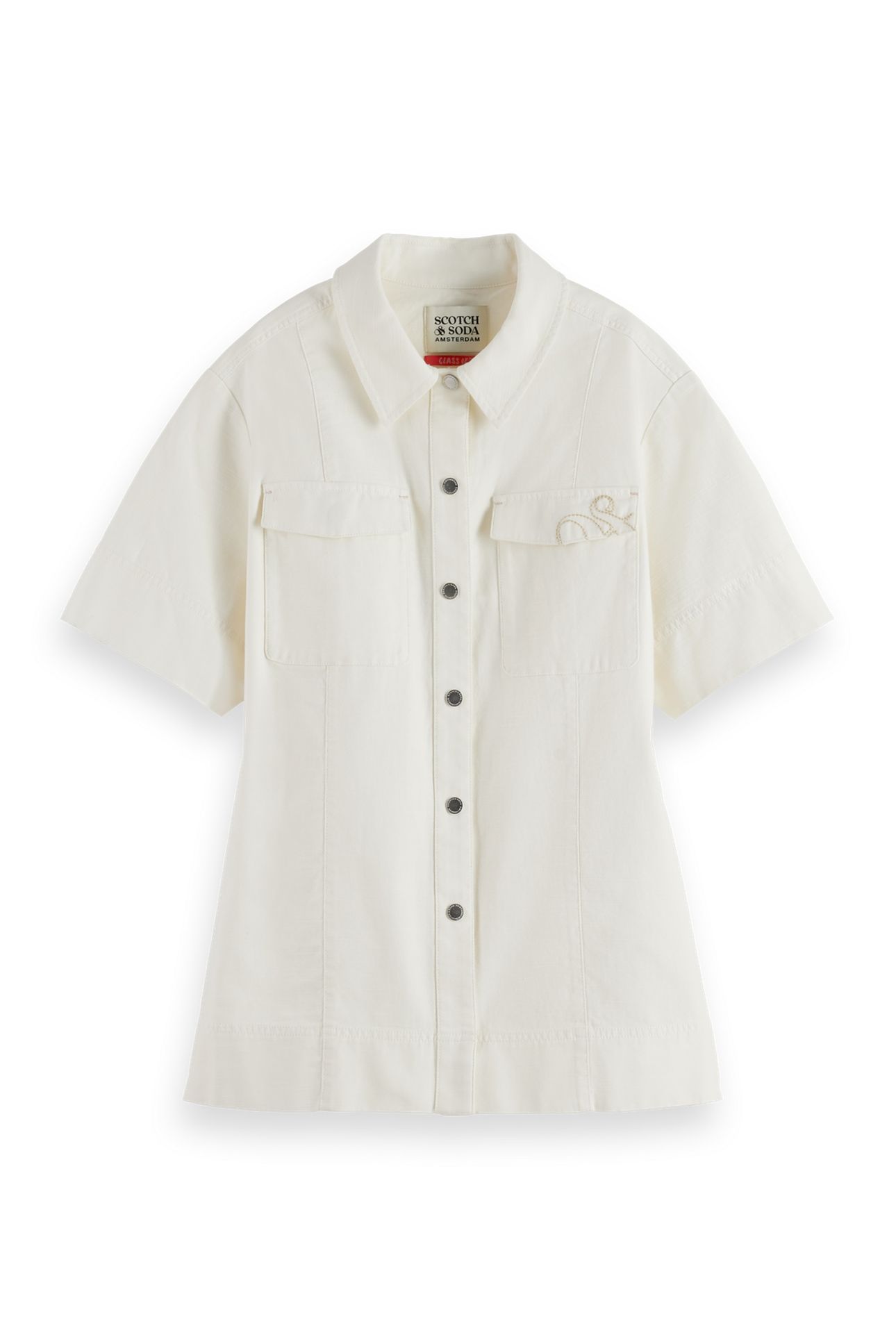 PATCH POCKET SHORT SLEEVE SHIRT EGGNOG 4